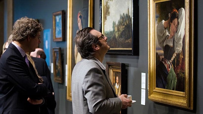 Seven Old Master and Nineteenth Century paintings that were looted by the Nazi's are unveiled at the Montreal Museum of Fine Arts, May 20, 2009. Three university beneficiaries of the Estate of Max Stern marked the fifth anniversary of the Max Stern Art Restitution Project by unveiling the Girl from the Sabine Mountains (far right) by Franz-Xavier Winterhalter (1805-1873) which was returned after an ownership dispute was won in American federal courts. (Christinne Muschi/Reuters)