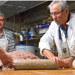 Salami by the light of the crescent moon