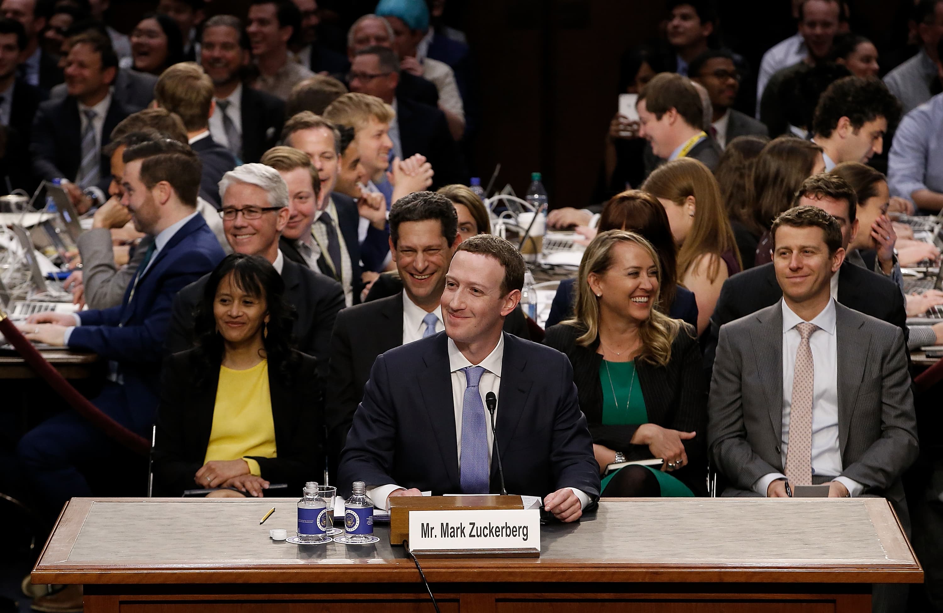 The evil Doktor Facebook pleads his case in Washington
