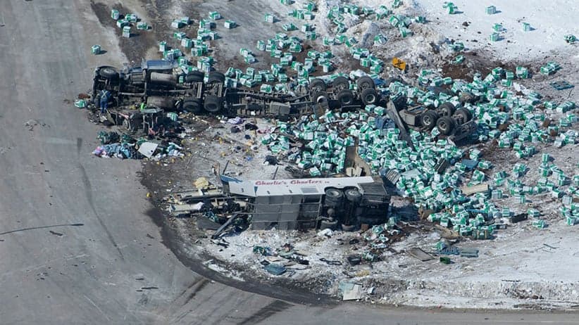 Truck driver charged in Humboldt Broncos crash released on $1,000 bail