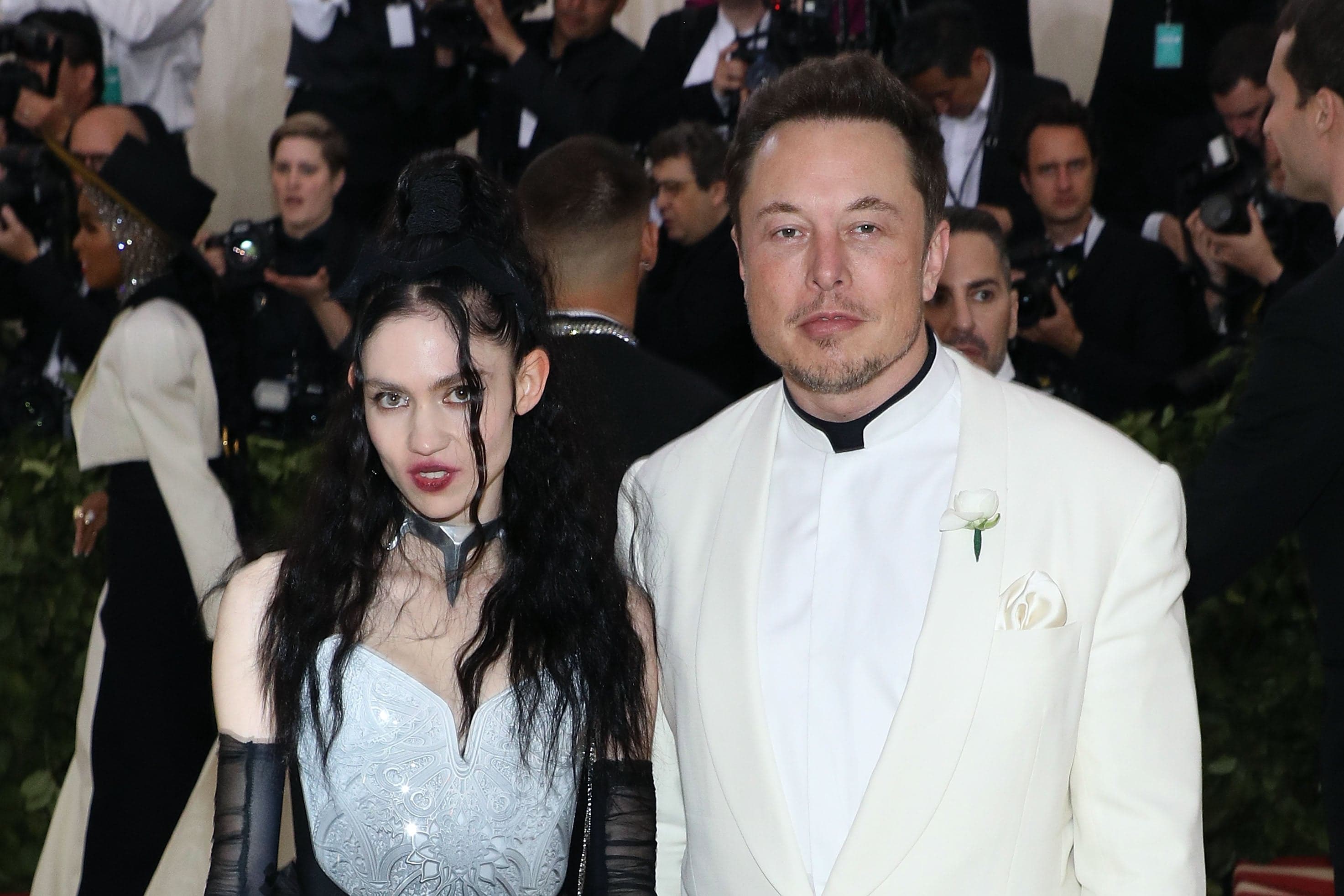 Elon Musk + Grimes = Grusk. Minions of the robot overlords?