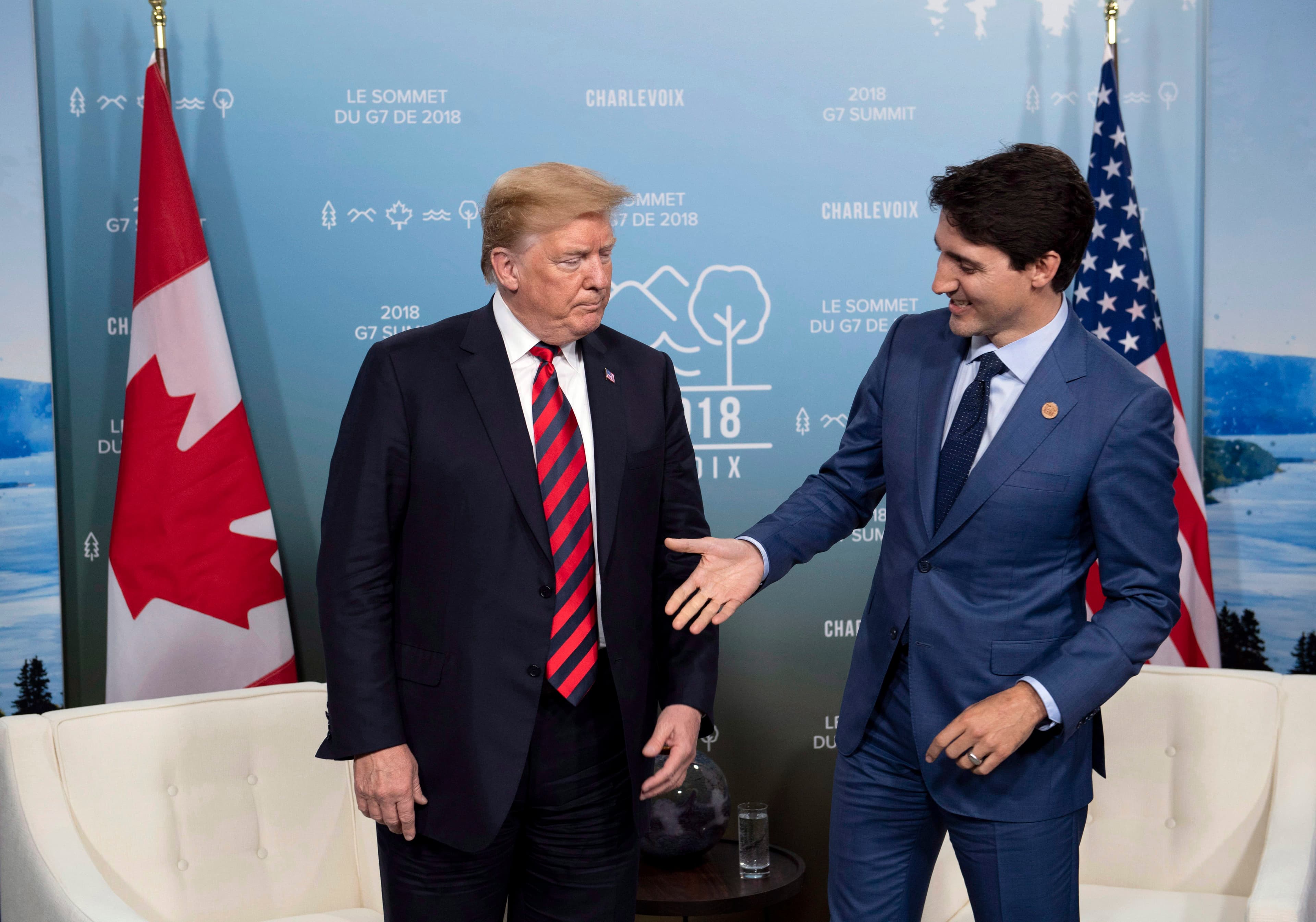 Here's Donald Trump's rambling explanation of what happened at the G7 with Justin Trudeau - Transcript