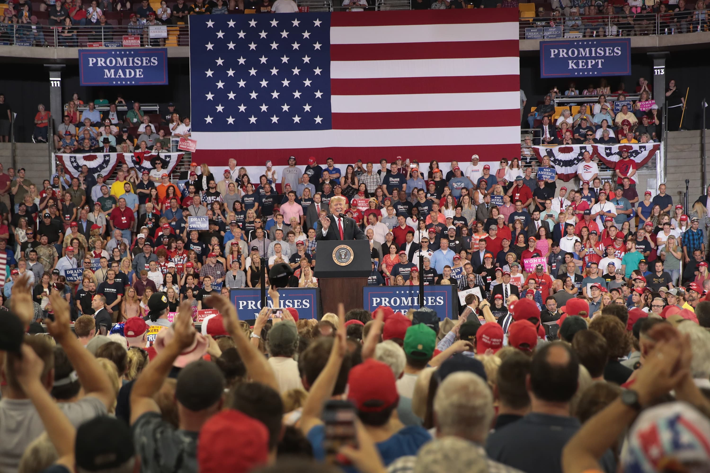 Donald Trump's neverending campaign only fuels the supporters he can't fail