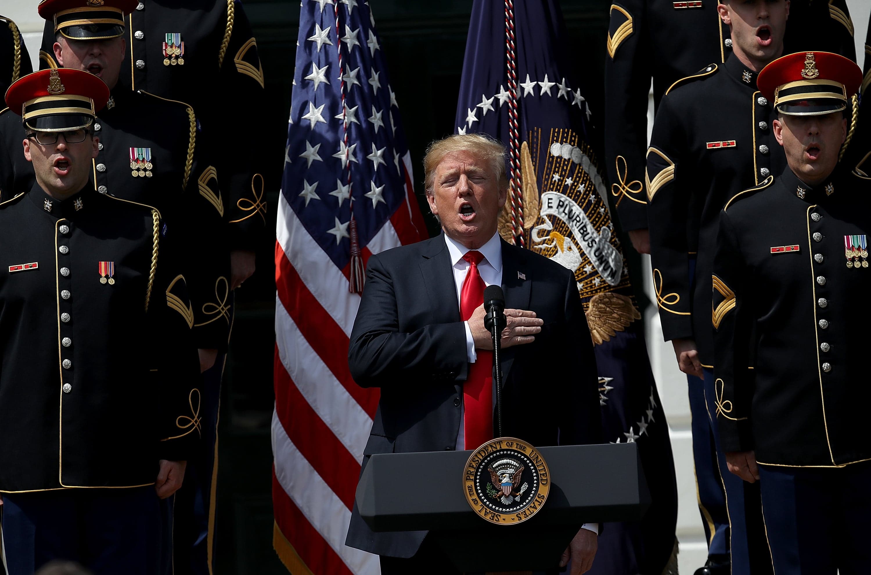 Instead of feting the Philadelphia Eagles, Donald Trump celebrates himself