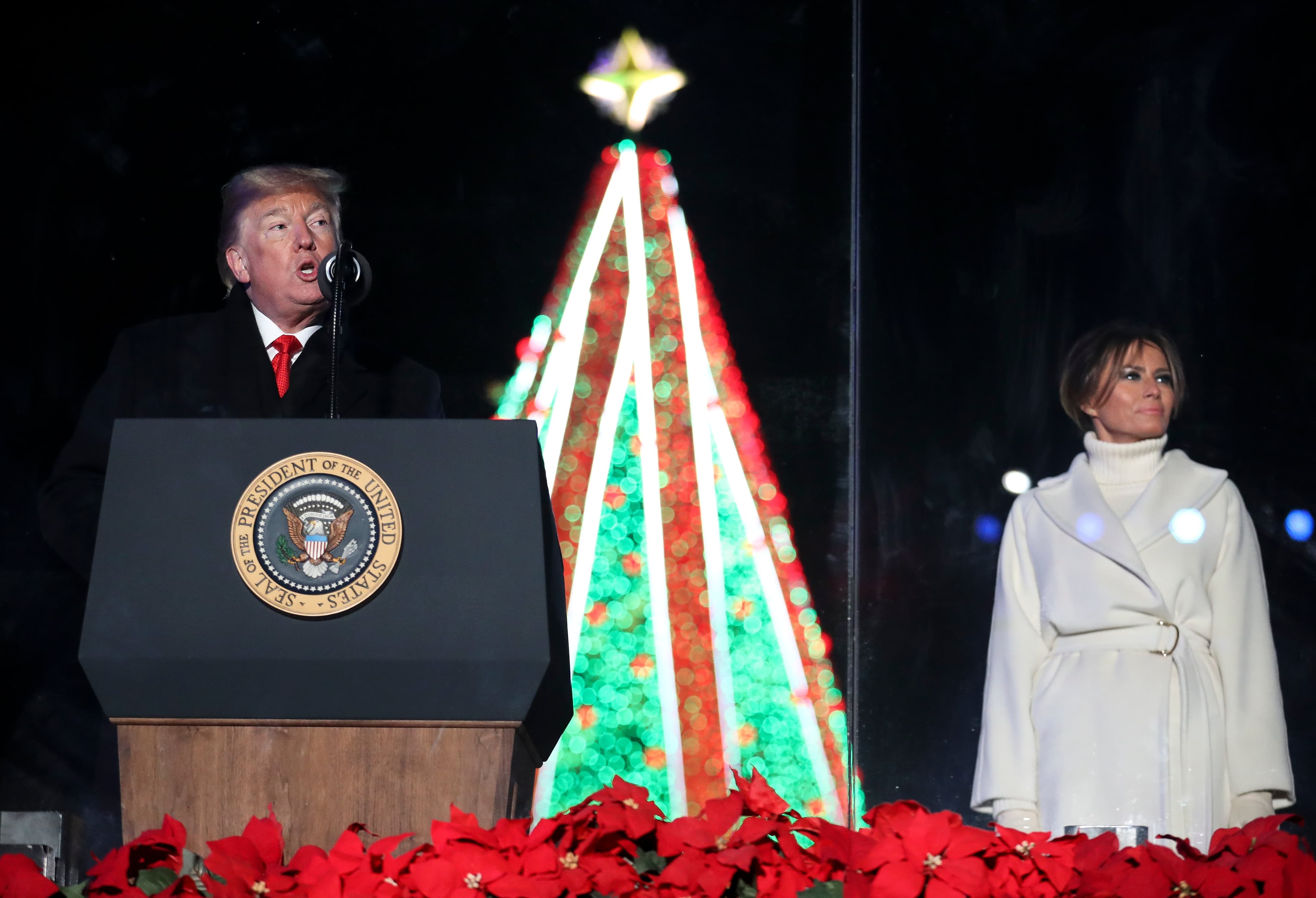 Behold! Unhinged Donald Trump brings Christmas to Washington