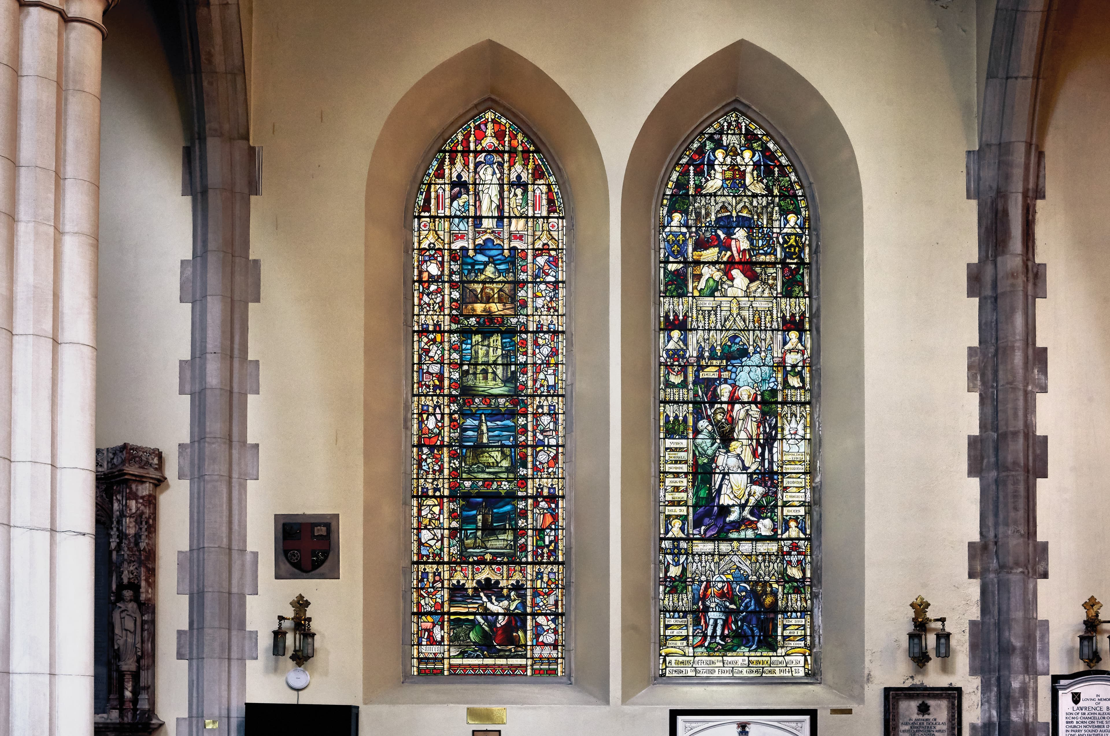 With stained glass and service, a Toronto church remembers the fallen