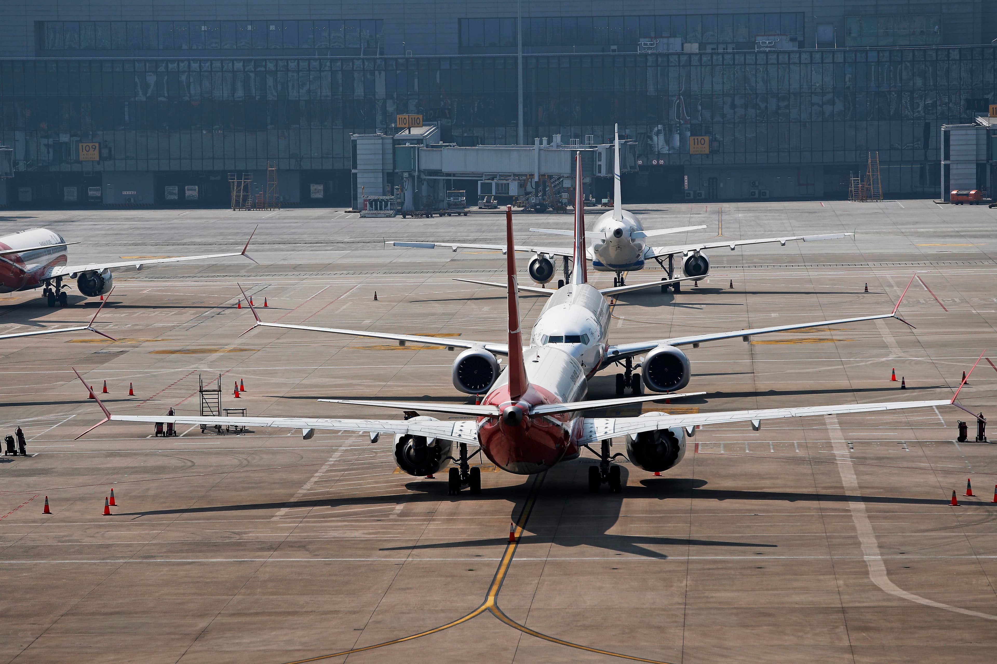 Discount airliner, not all safety included