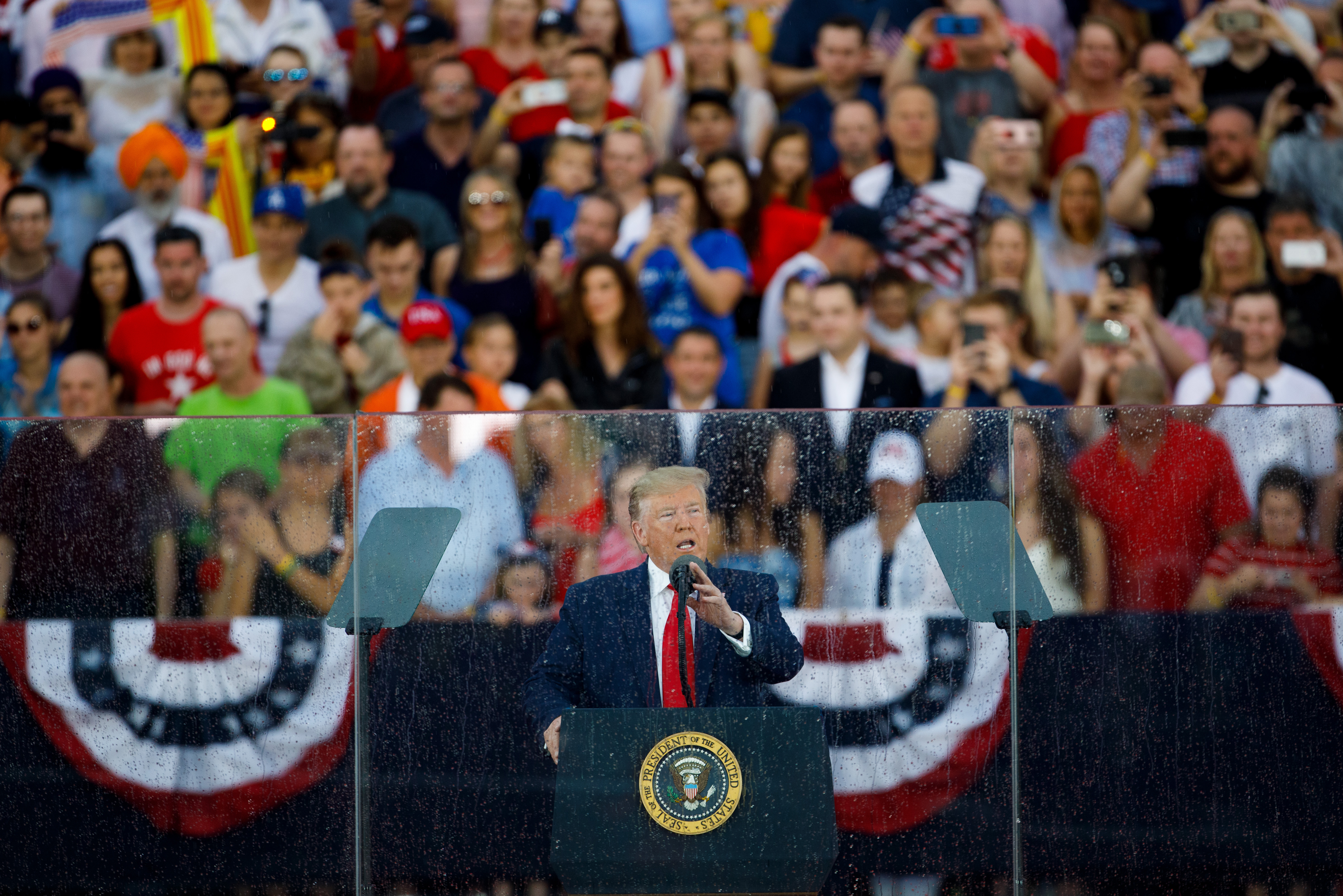 Trump's bad, sad Independence Day showmanship