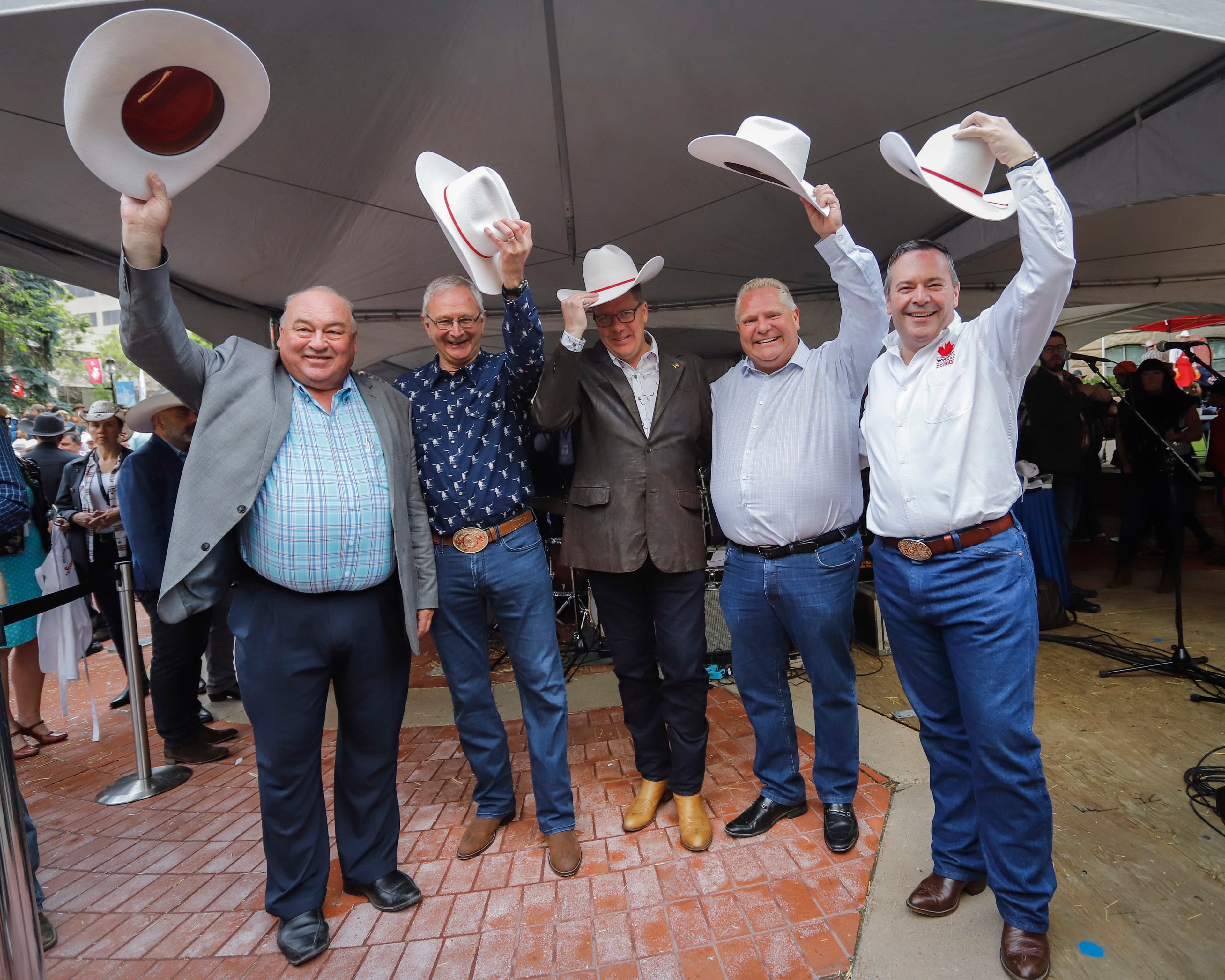 National leadership, in cowboy hats