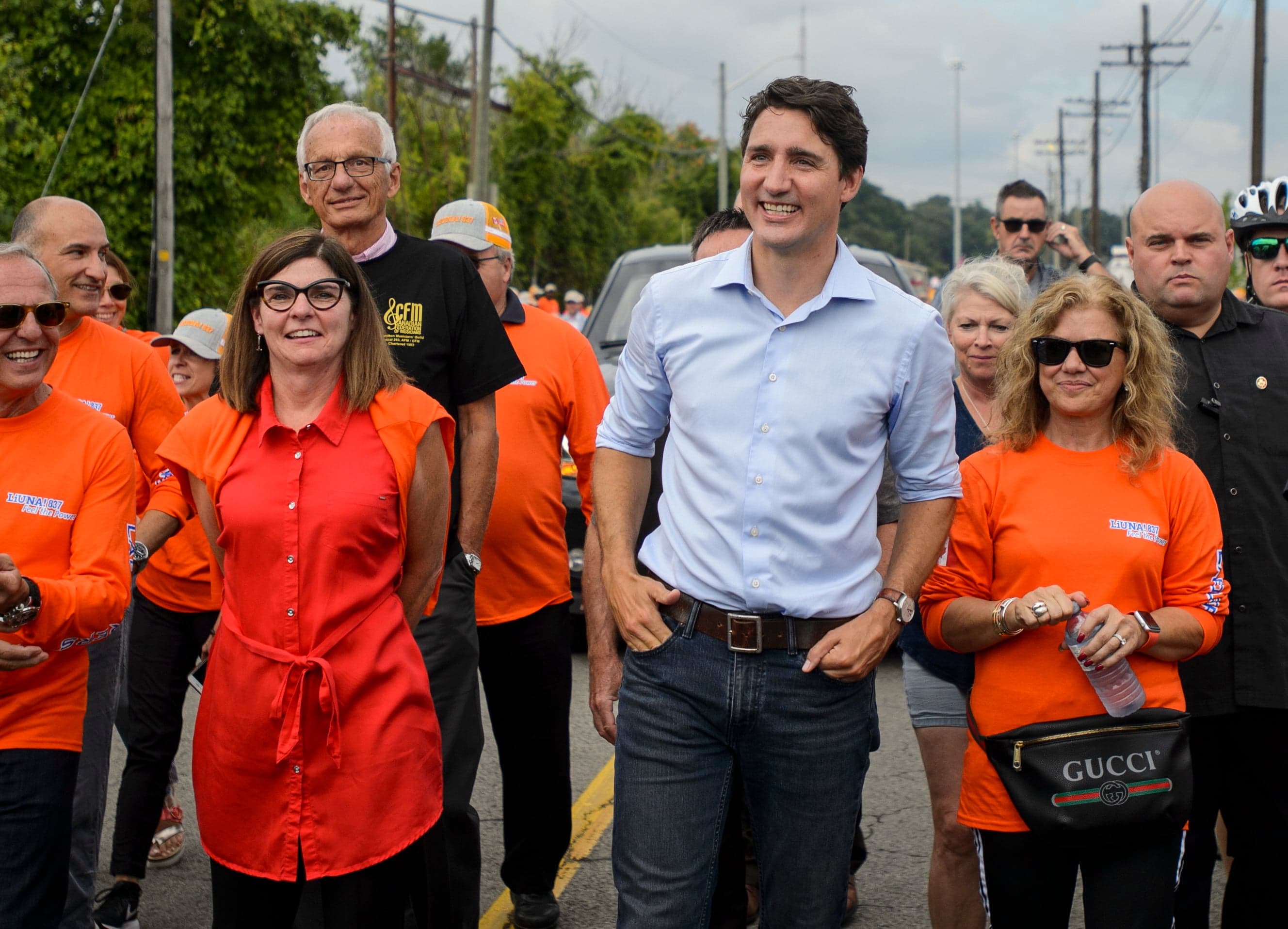 Riding the bus with Justin Trudeau