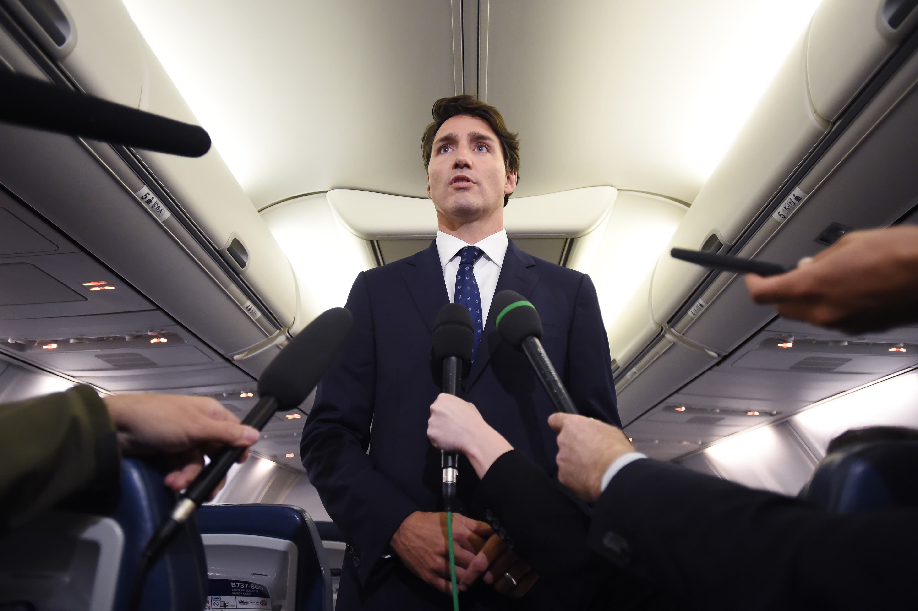 Justin Trudeau's face