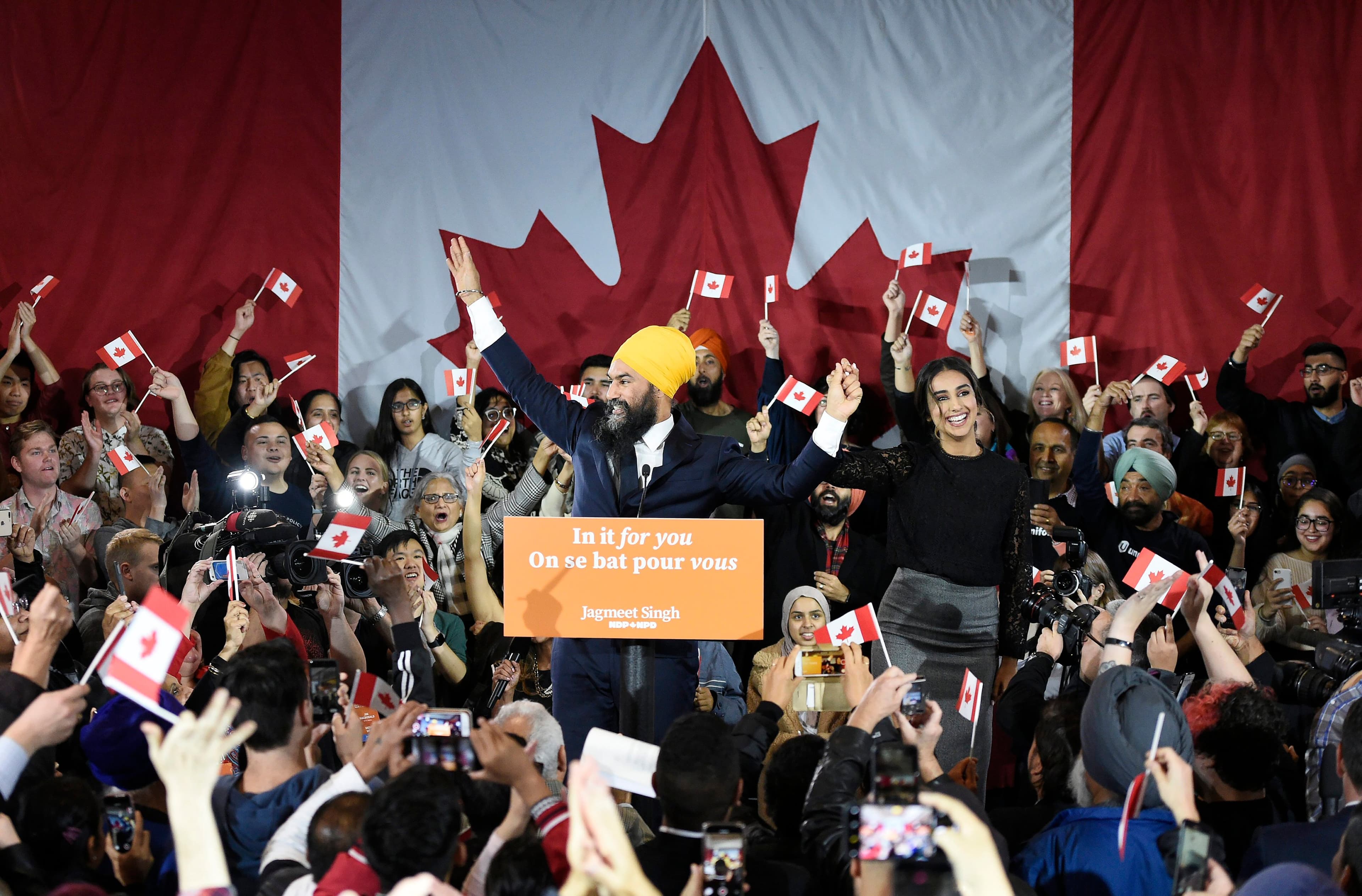 Jagmeet Singh is dancing like he won the election. There's a reason for that.