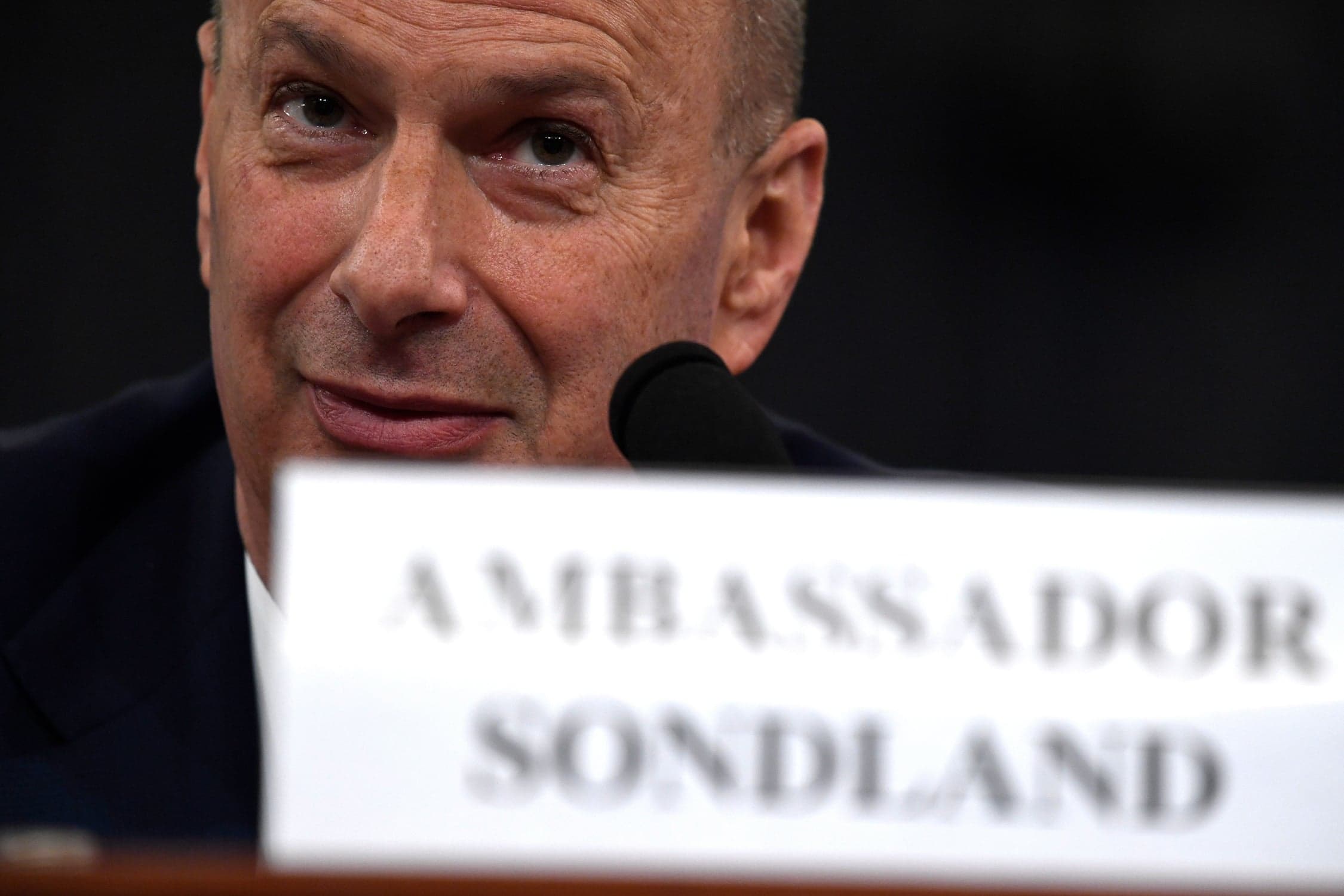 Gordon Sondland was acting on Trump's express orders—he presumes