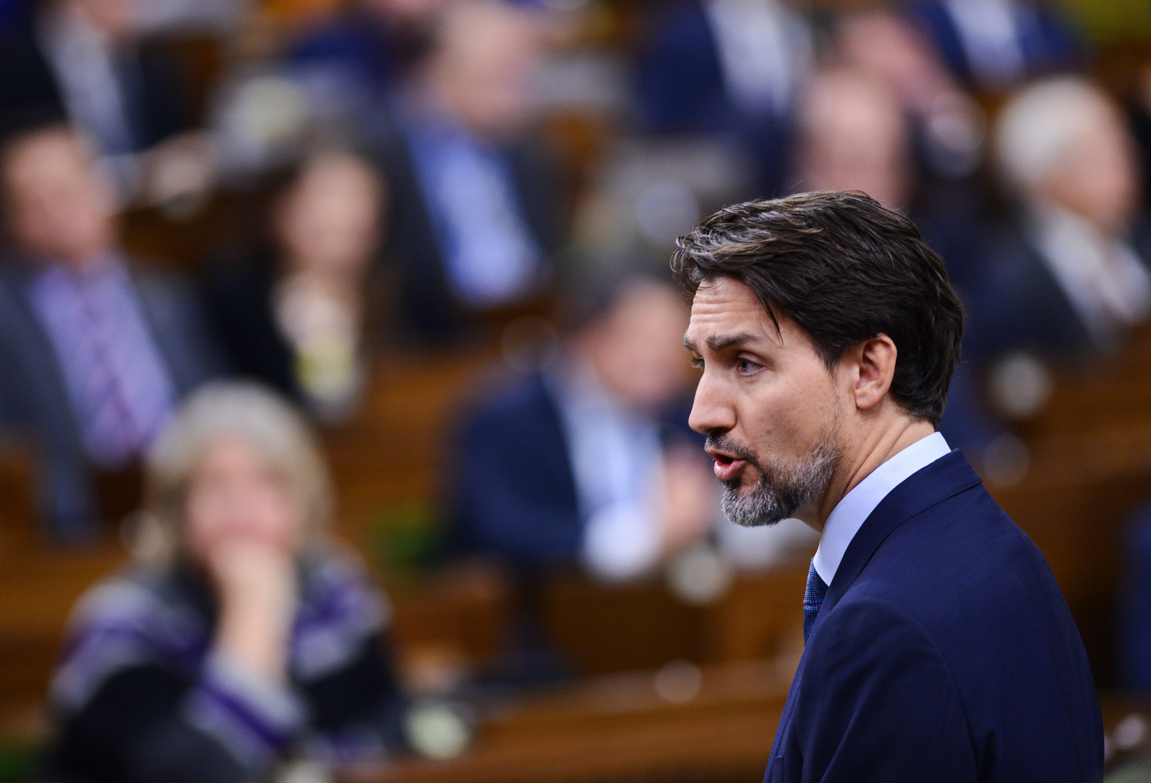 Justin Trudeau ejects a protester