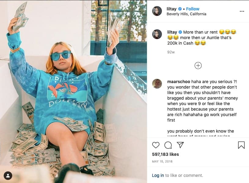 Instagram post from @liltay (@liltay/instagram)