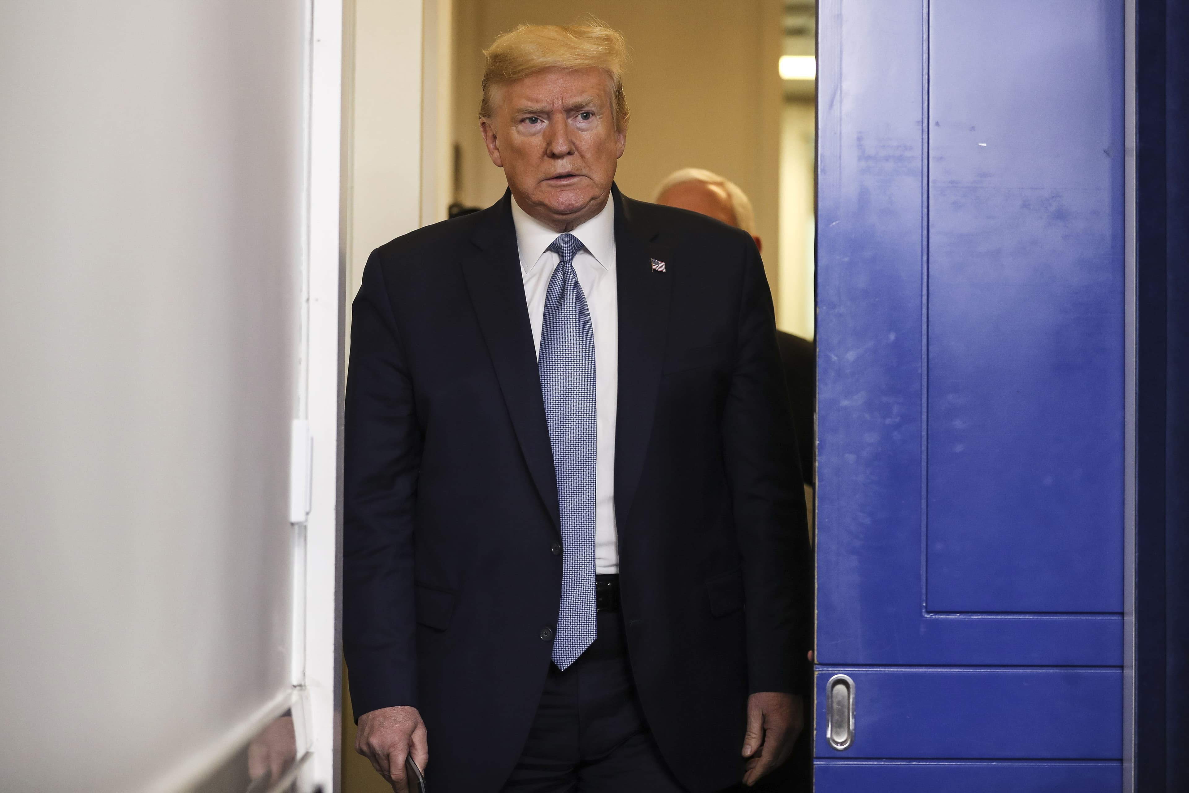 The Dow fell below where it was when President Trump first tweeted about the stock market in 2017