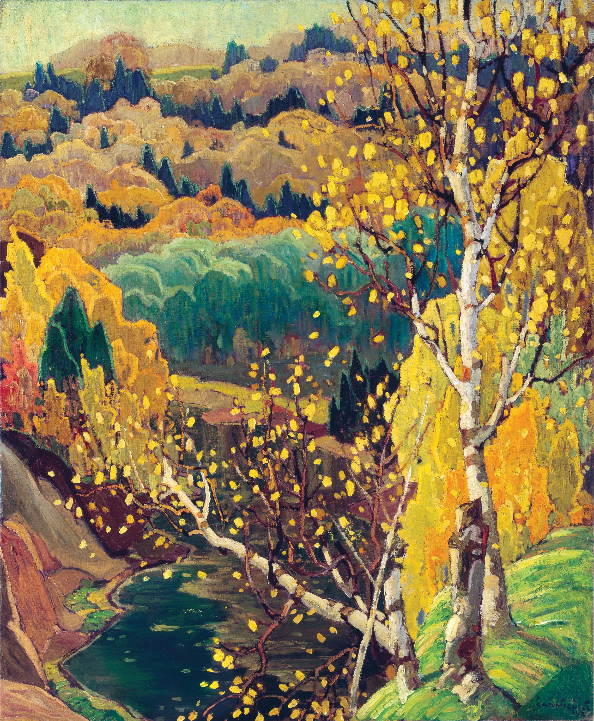 October Gold, 1922 (Franklin Carmichael/McMichael Canadian Art Collection)