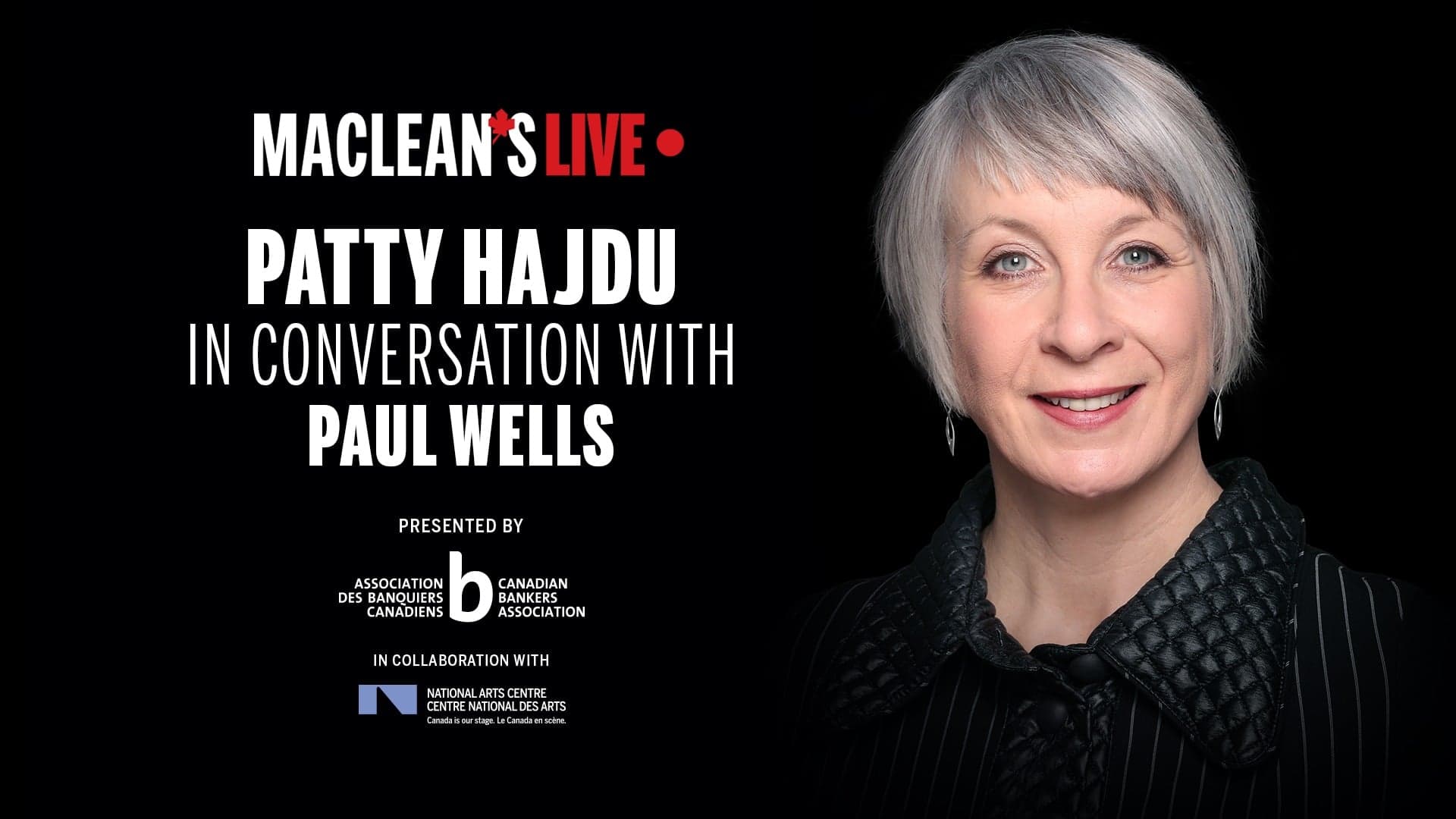 Patty Hajdu in conversation with Paul Wells: Maclean's Live Replay
