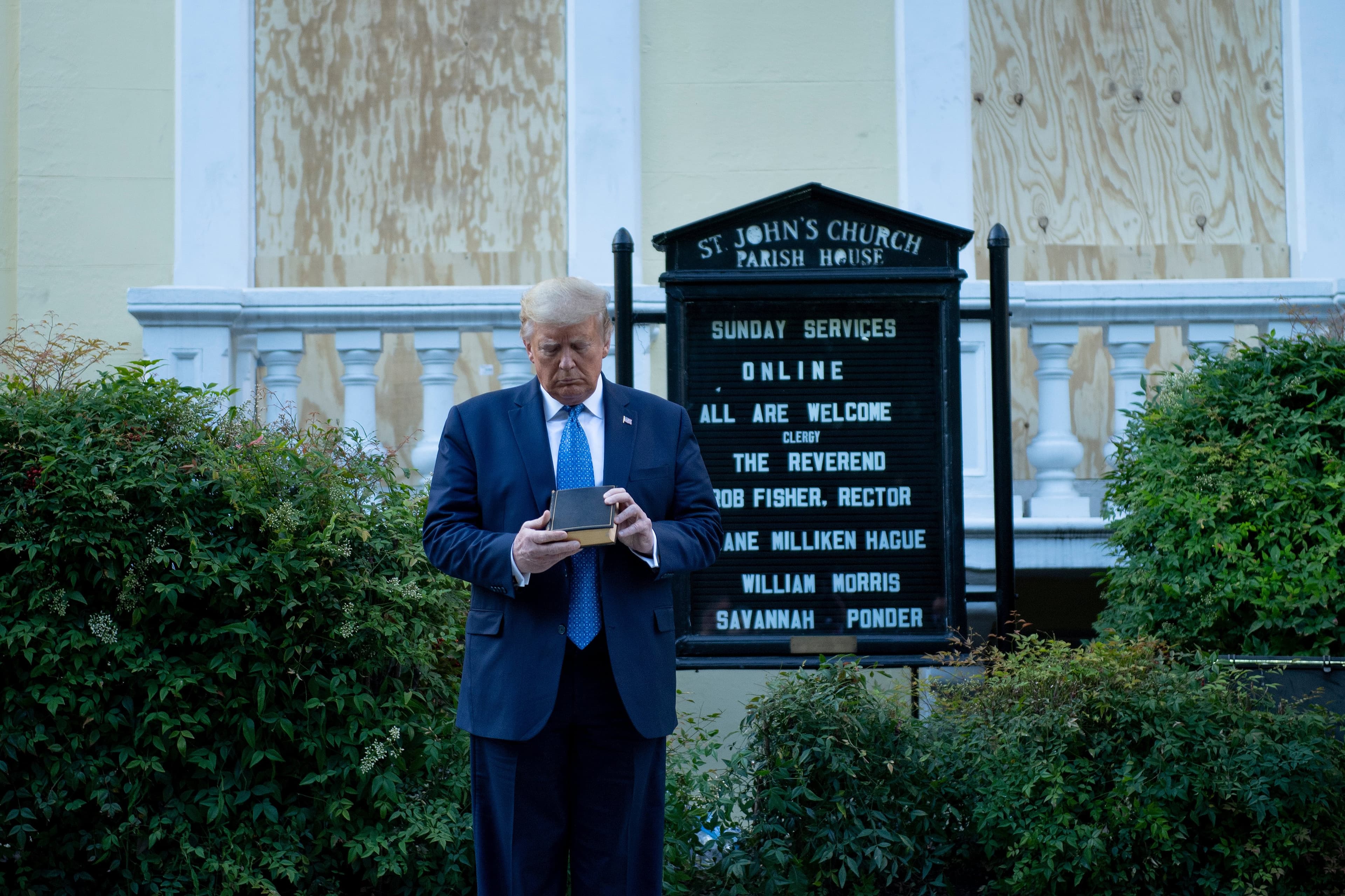 Donald Trump, a Bible, and blasphemy