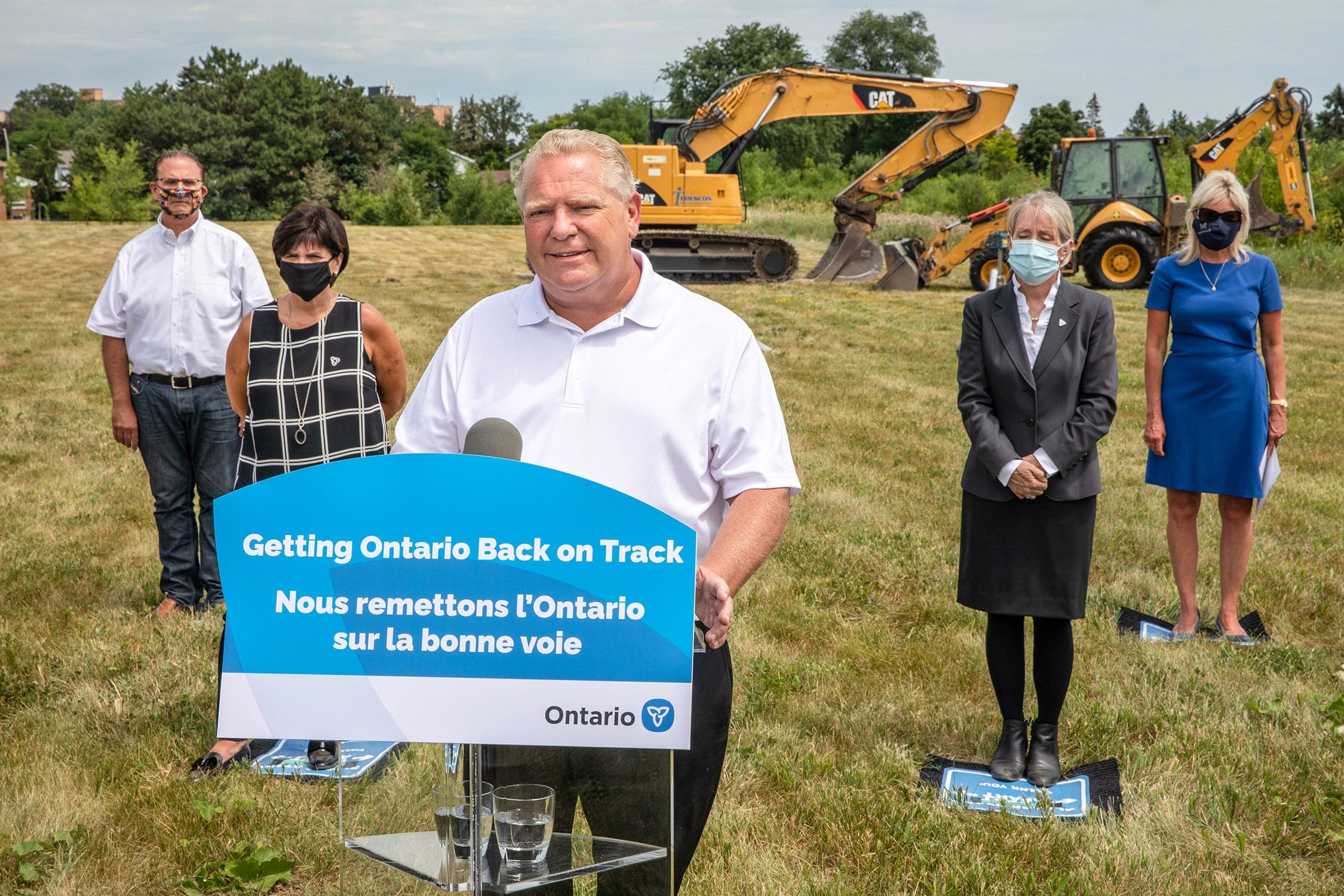 During his daily press conferences, Ford’s voice wavered when he had bad news for the province (Photograph by Brett Gundlock)