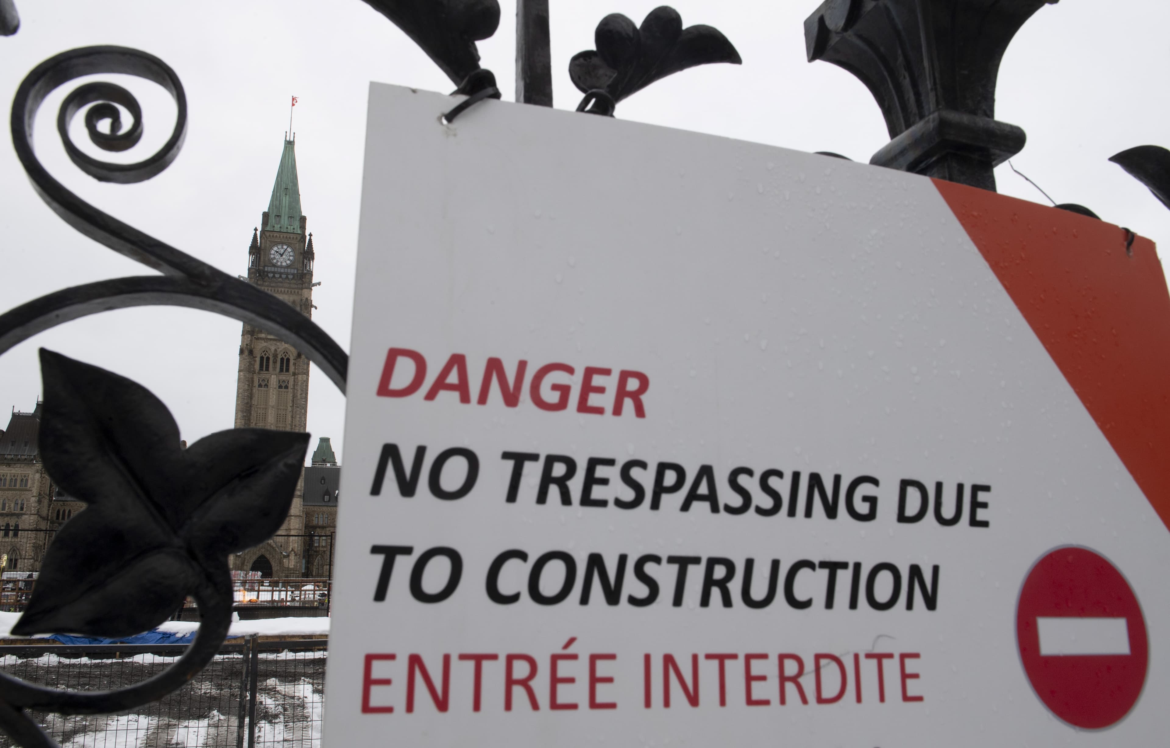 A literally explosive day on Parliament Hill (due to construction)