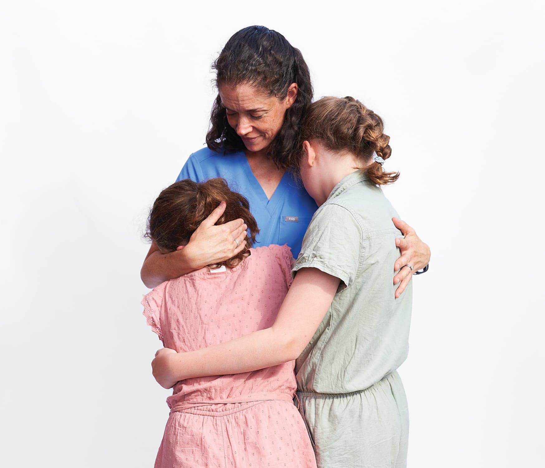 Dr. Emily Howell with her two daughters. (Photograph by Dimitri Aspinall)