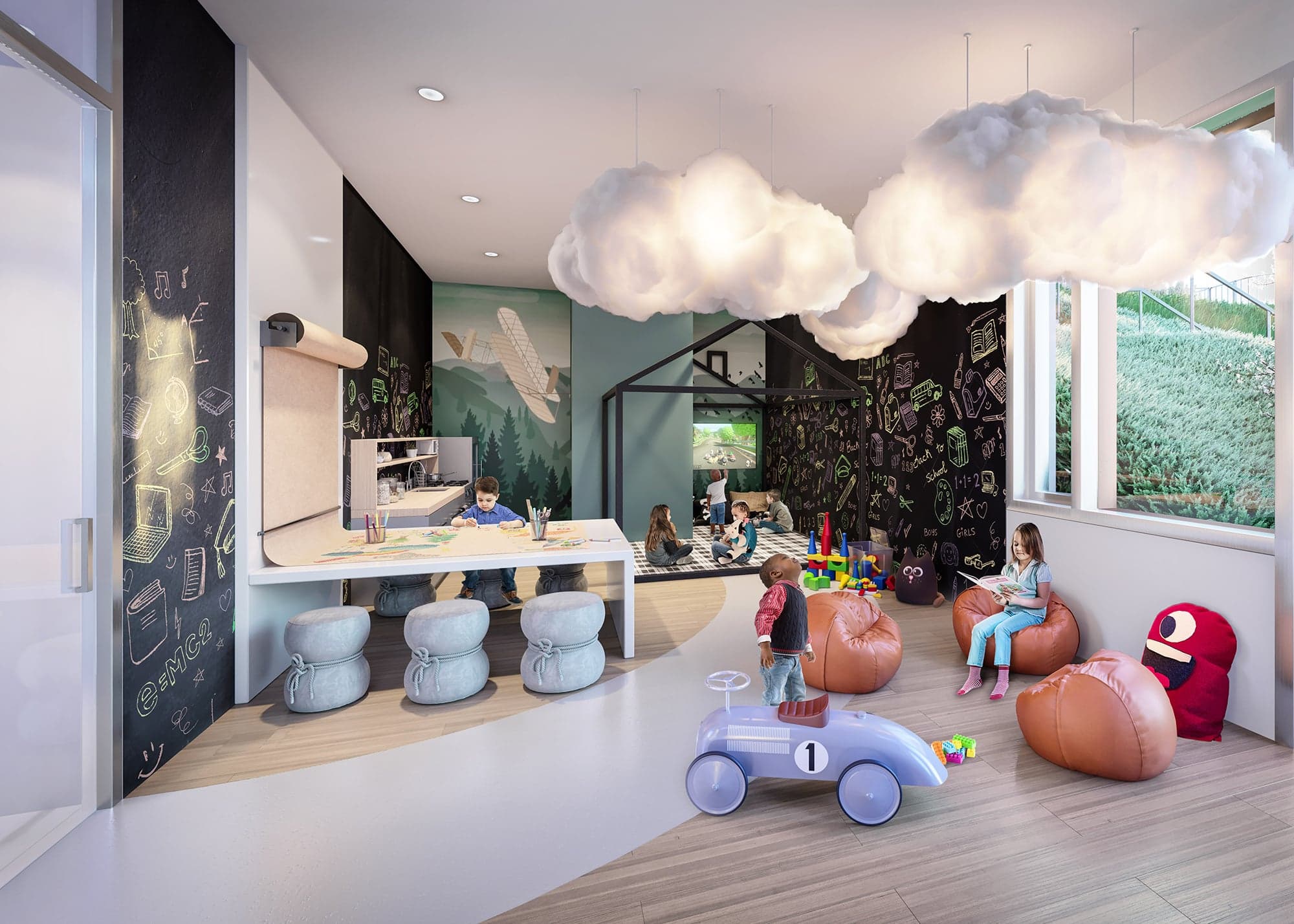Tridel's MRKT Alexandra Park Condos in Toronto. The Kids Zone and Youth Zone are where children and teens can go to meet, exchange ideas and let their creativity run free—all while being just steps from home. (Courtesy of Tridel)