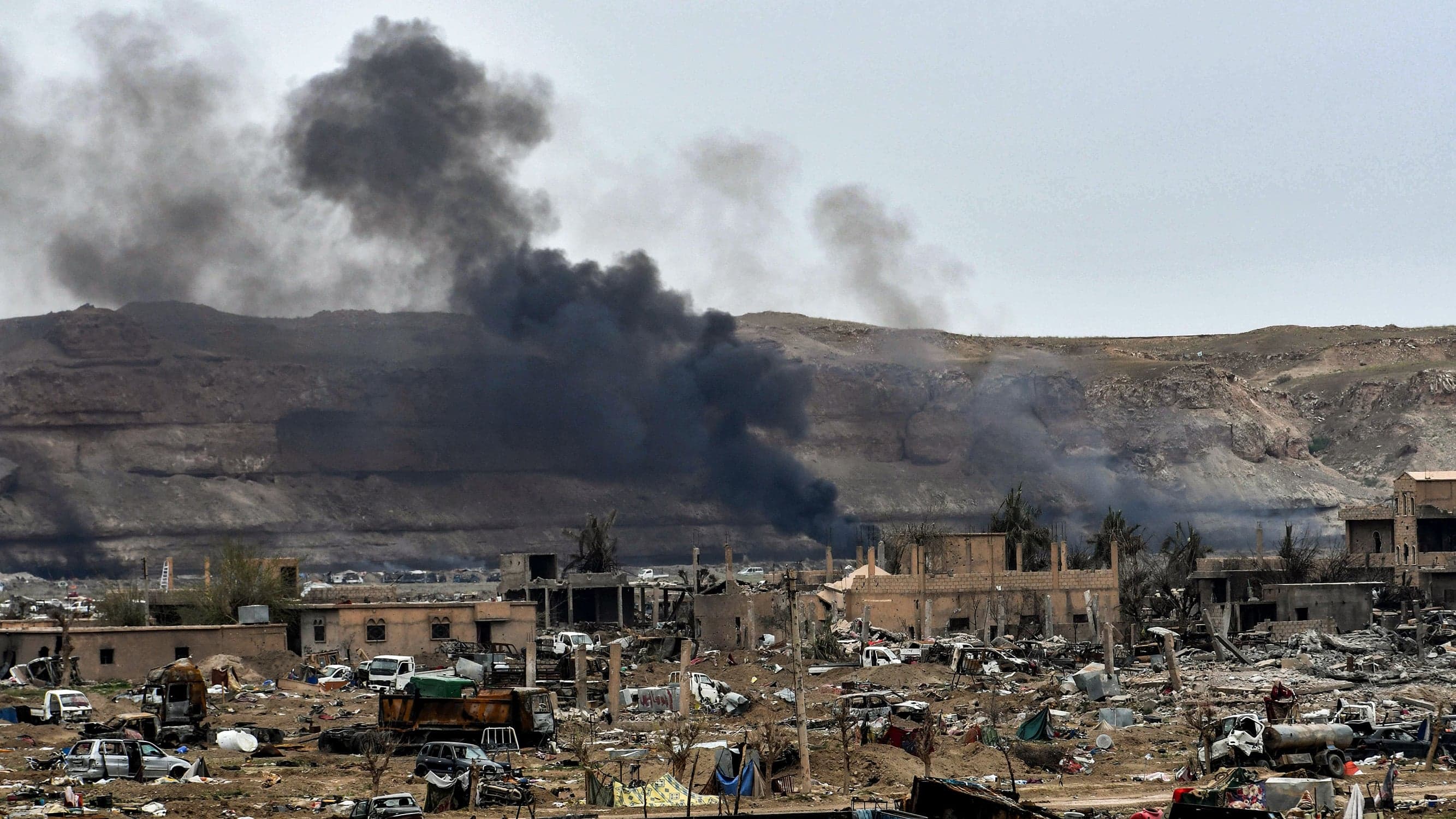 Baghuz the day after the SDF declared victory over ISIS (Giuseppe Cacace/AFP/Getty Images)