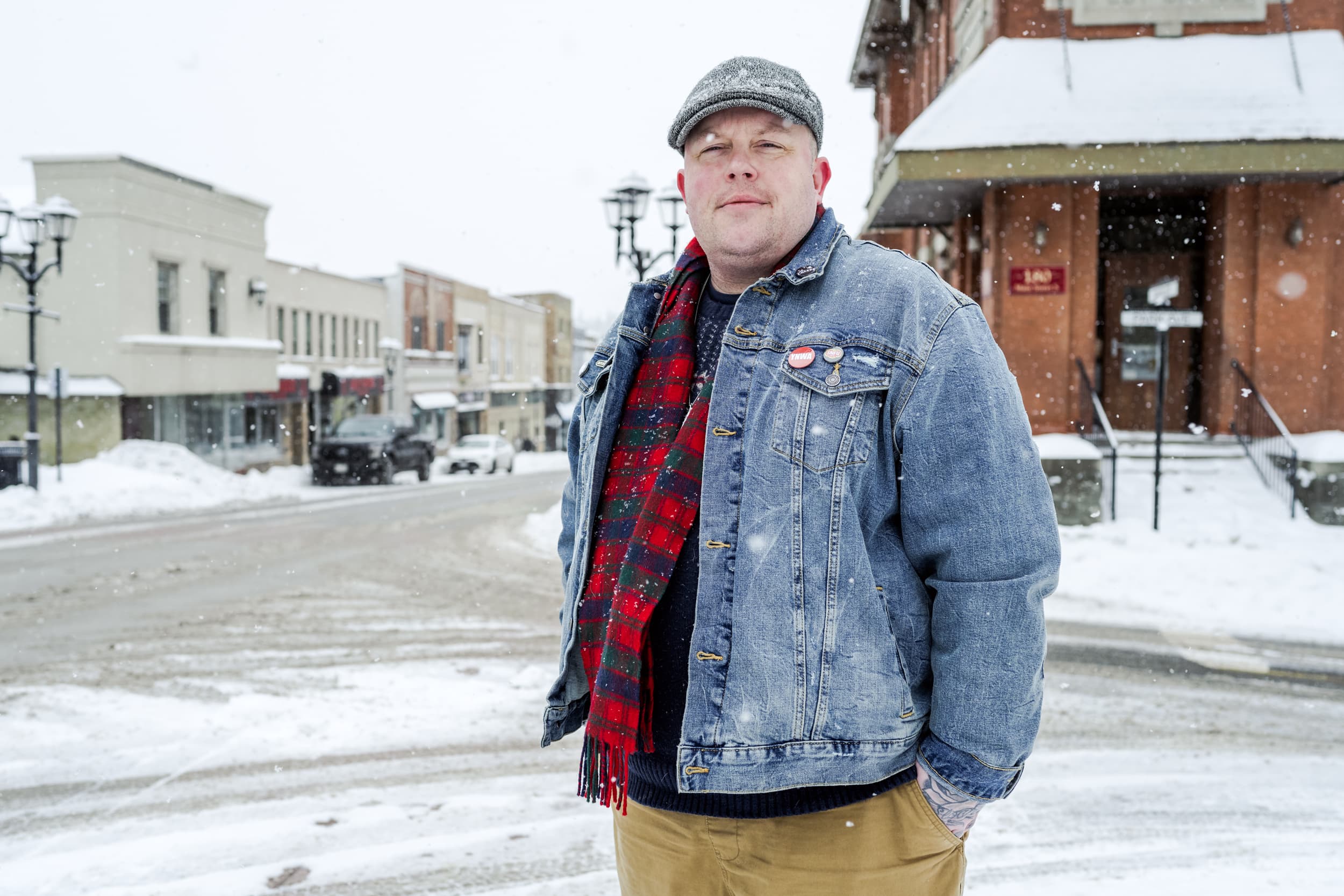 Jeff Roberts outside in the snow