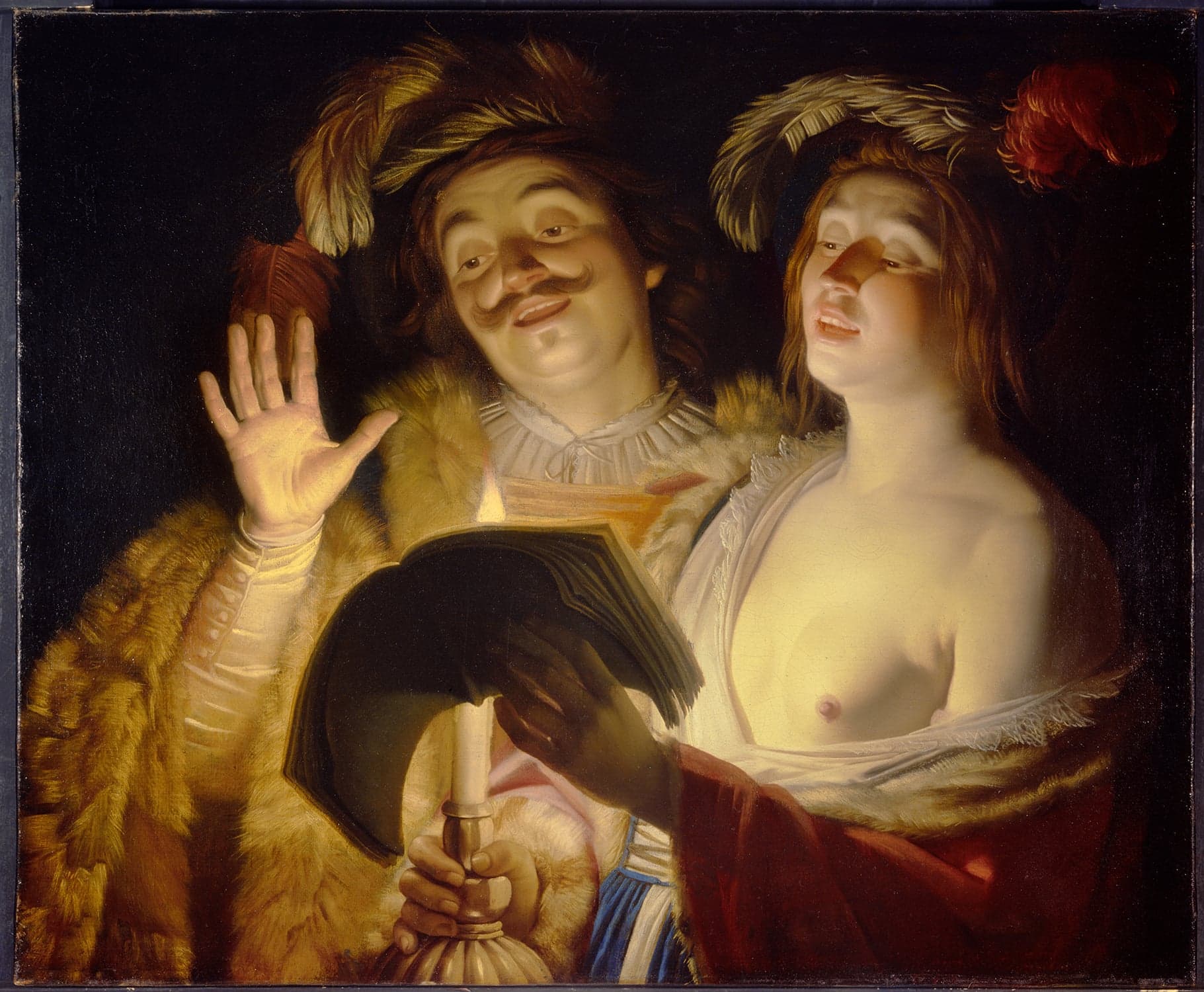 in 2013, the Montreal Museum of Fine Arts returned The Duet by Gerrit van Honthorst to the original owner’s family (Courtesy of MBAM)
