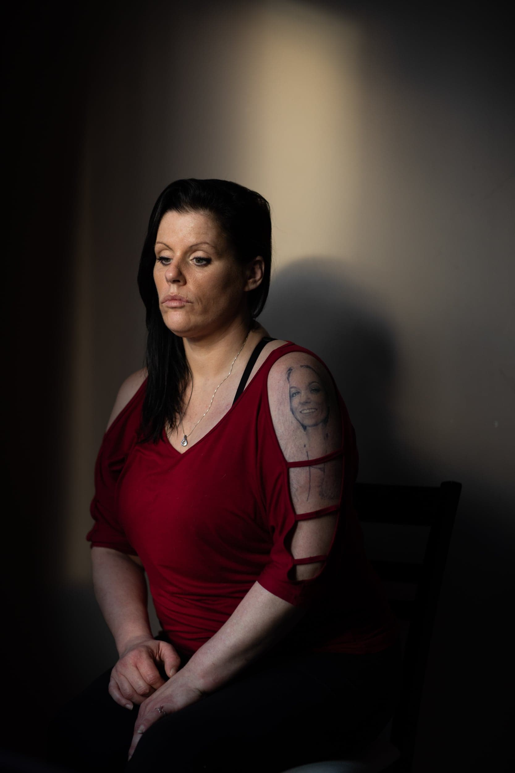 Michelle’s tattoo preserves her daughter’s memory (Photograph by Carlos Osorio)