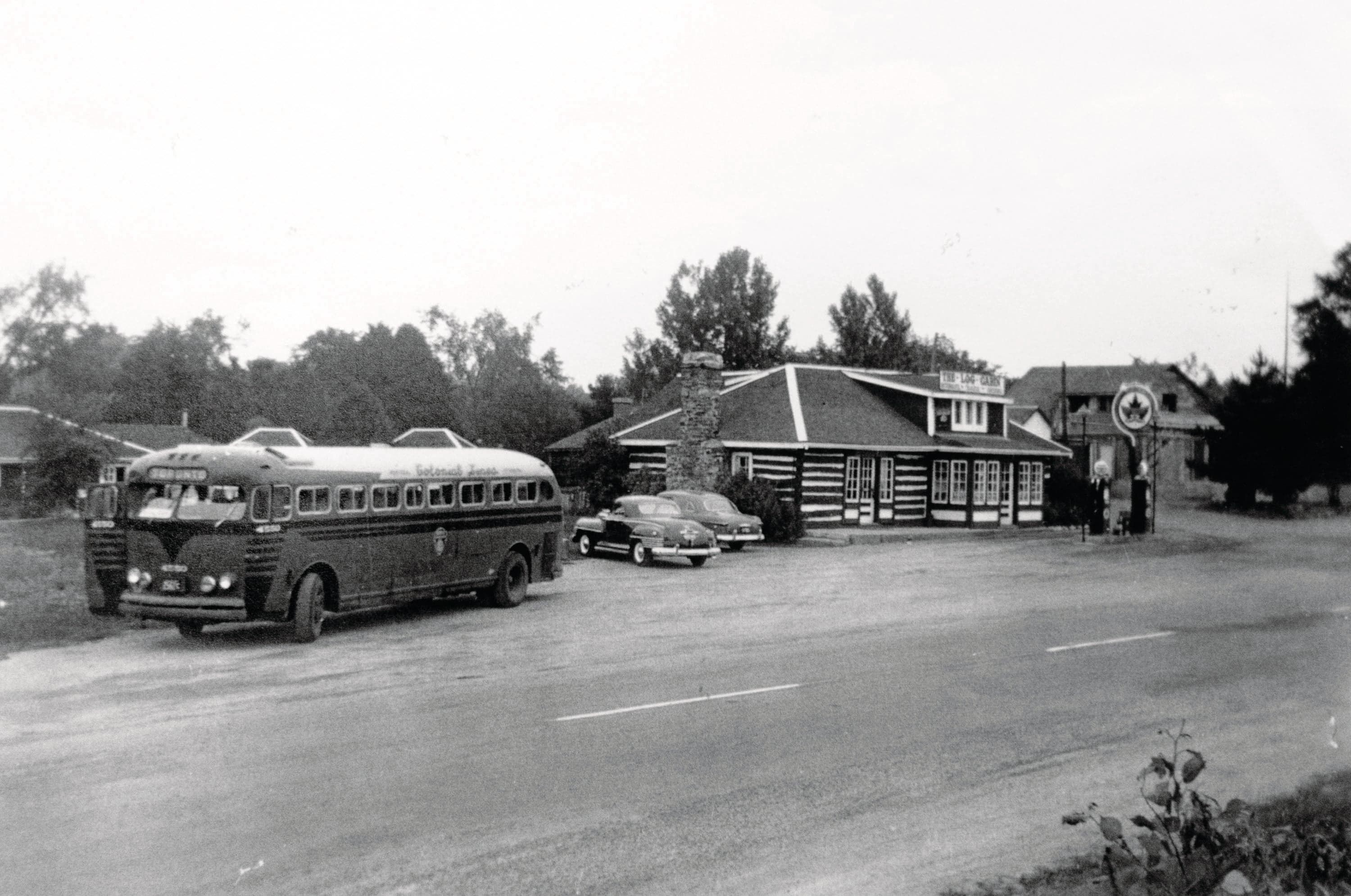 A once-bustling Greyhound rest stop sits empty. It's a relic of a bygone era.