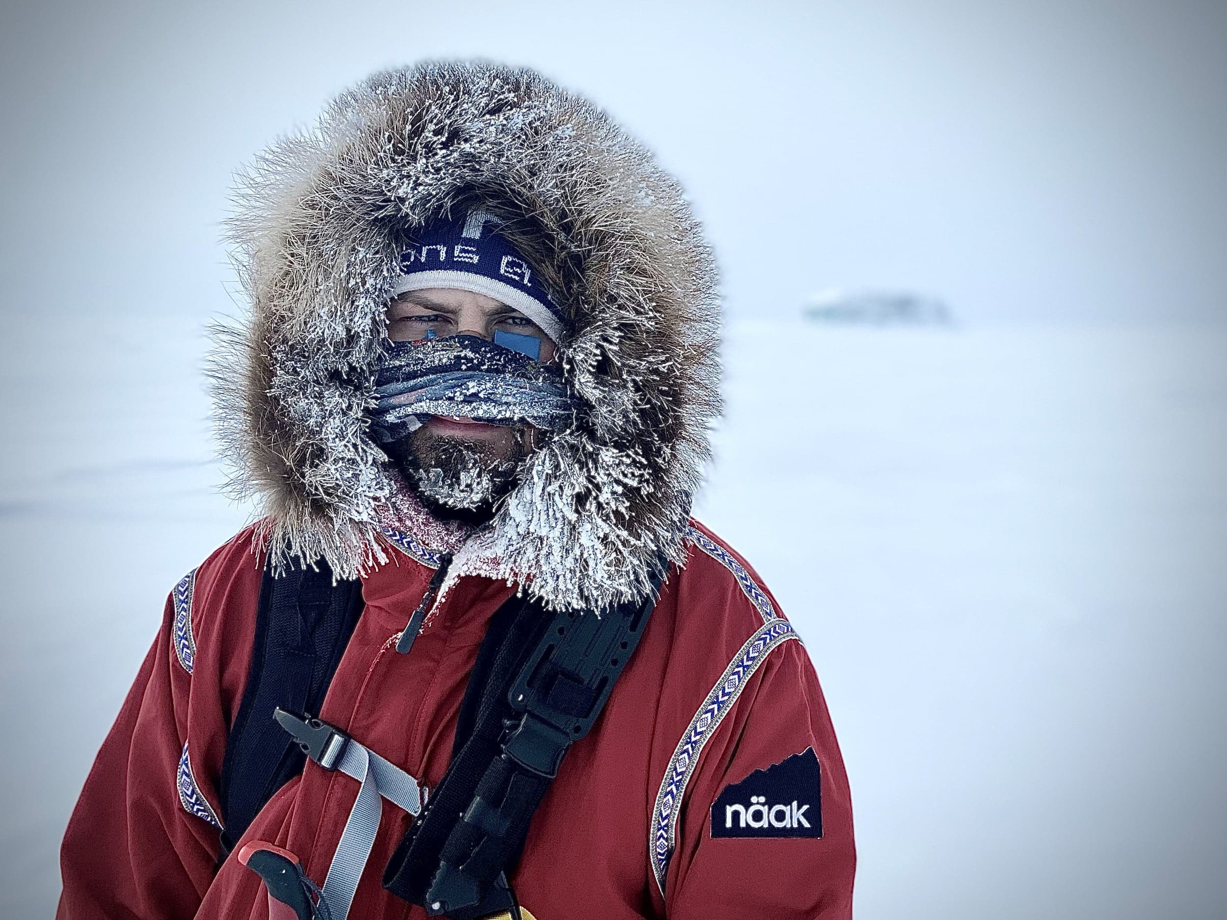 Guillaume Moreau in between Eureka and Resolute Bay in April. (Courtesy of the AKOR expedition)