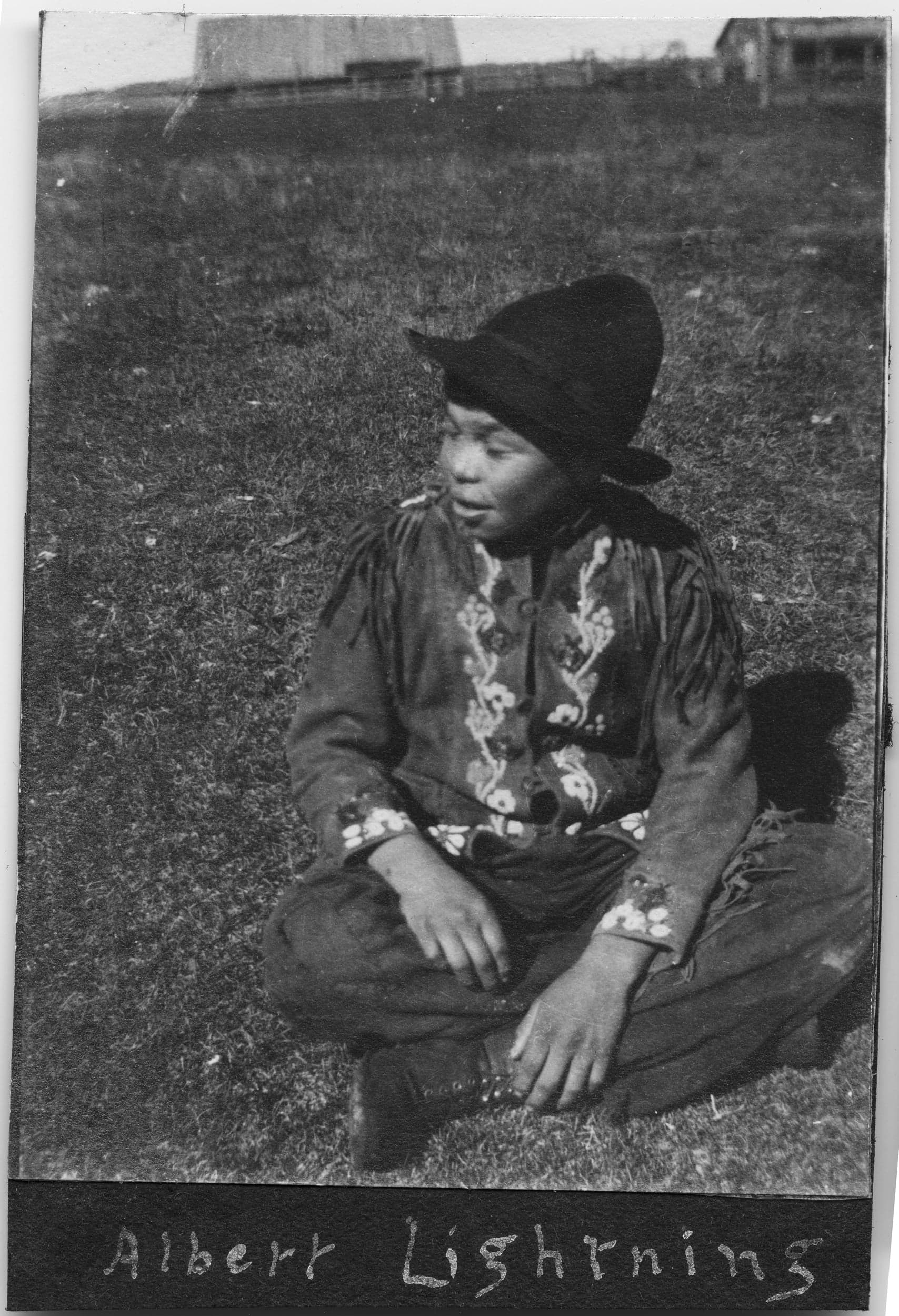 Albert Lightning at the Red Deer Indian Residential School Alberta. (Courtesy of the United Church of Canada Archives)