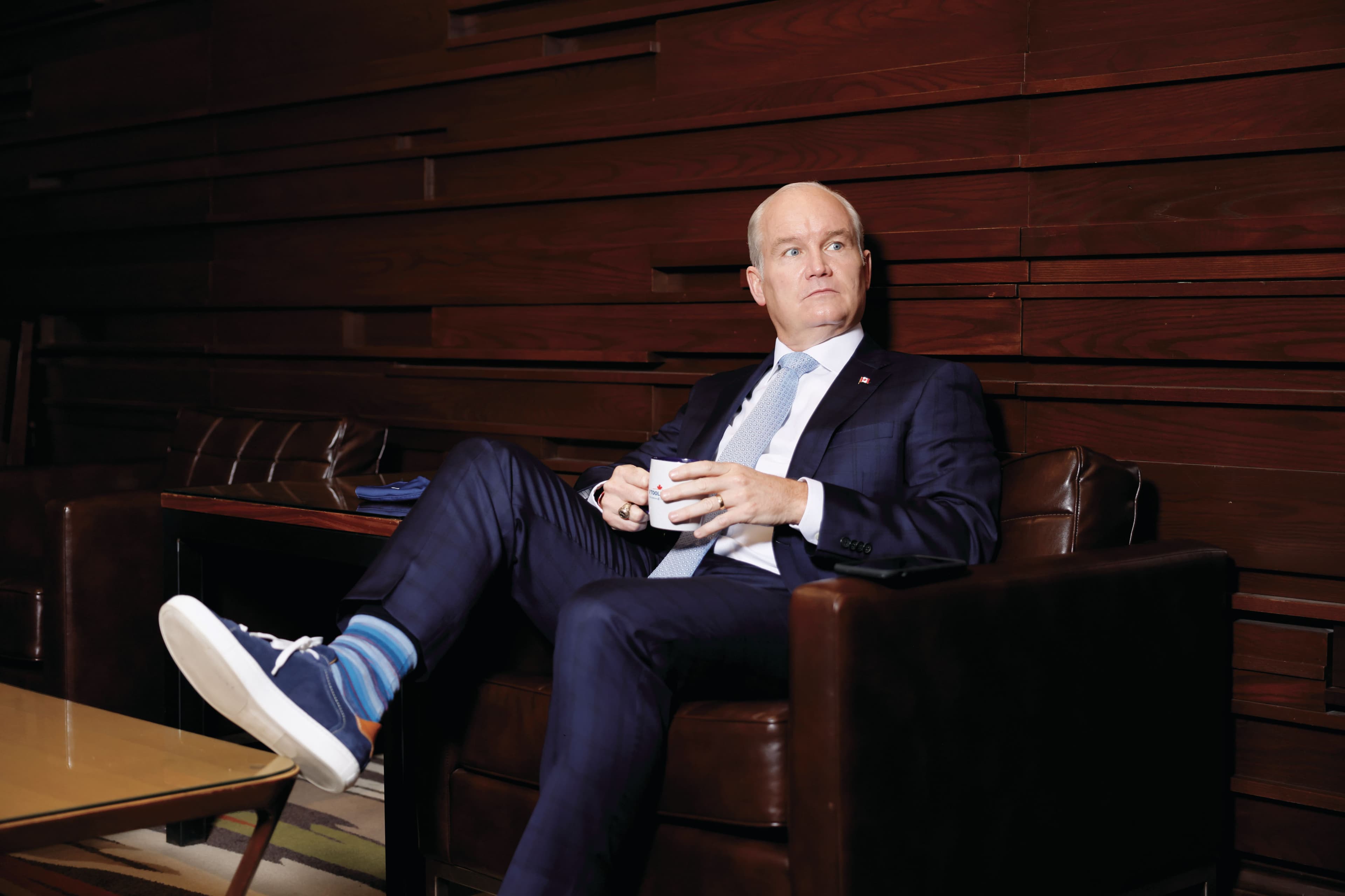 Conservative Party of Canada leader Erin O’Toole during the 2021 election campaign. (Photograph by Blair Gable)