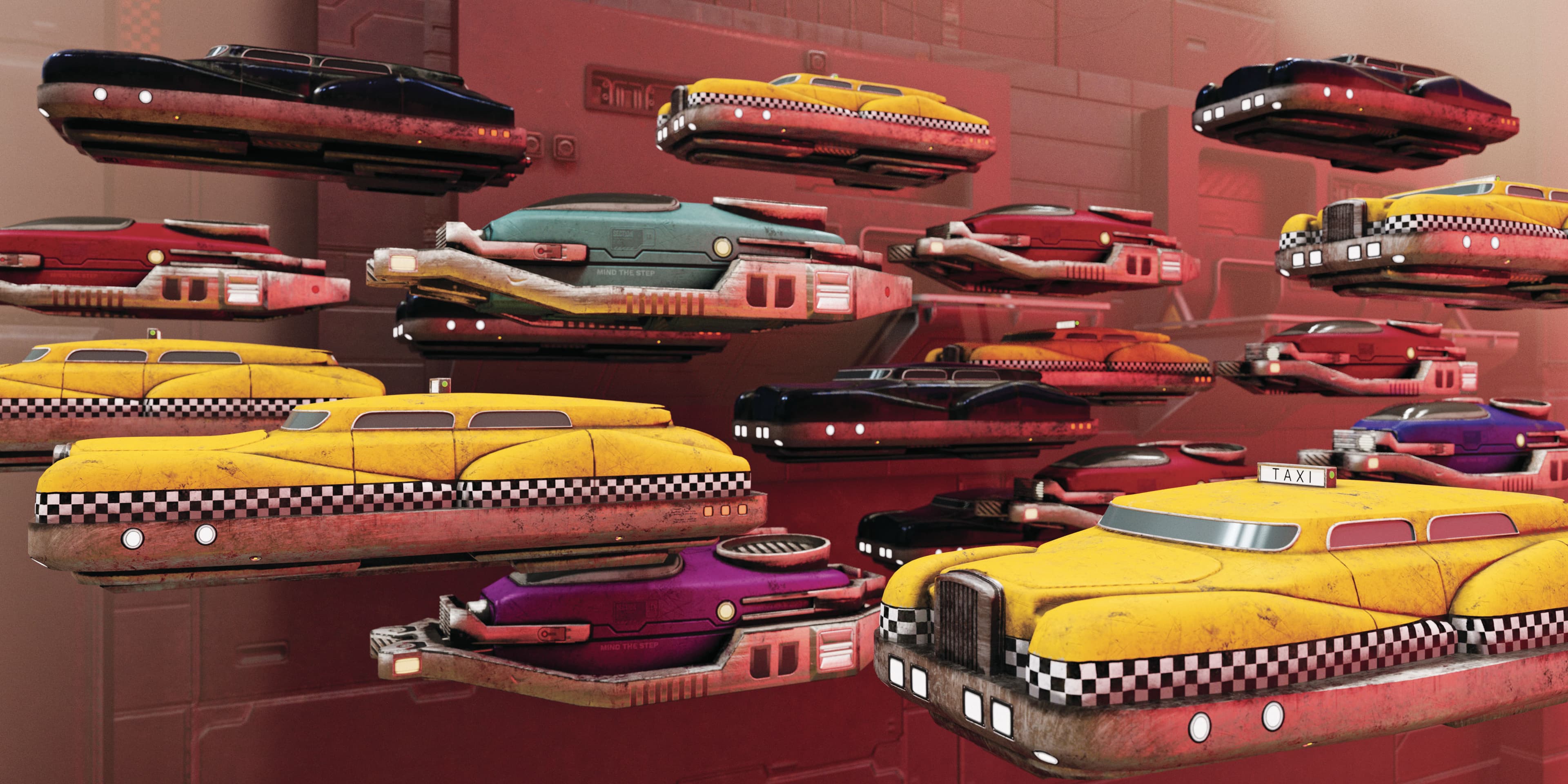 Flying cars in futuristic vertical city. (Donald Iain Smith/Getty Images)