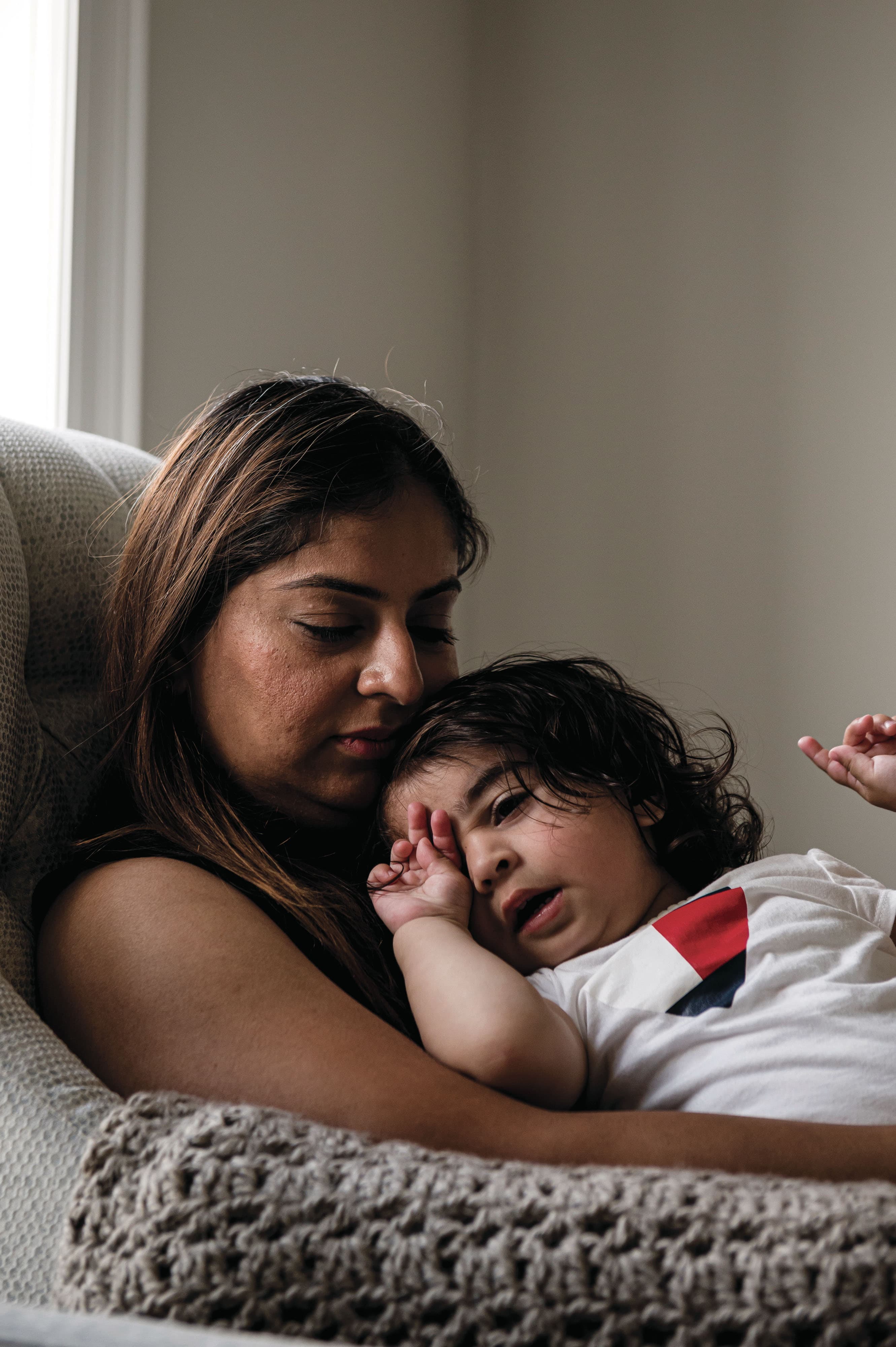 Abhi was ecstatic at becoming an uncle when Menka gave birth to Aarna, now 18 months old. (Photograph by Christopher Katsarov Luna)