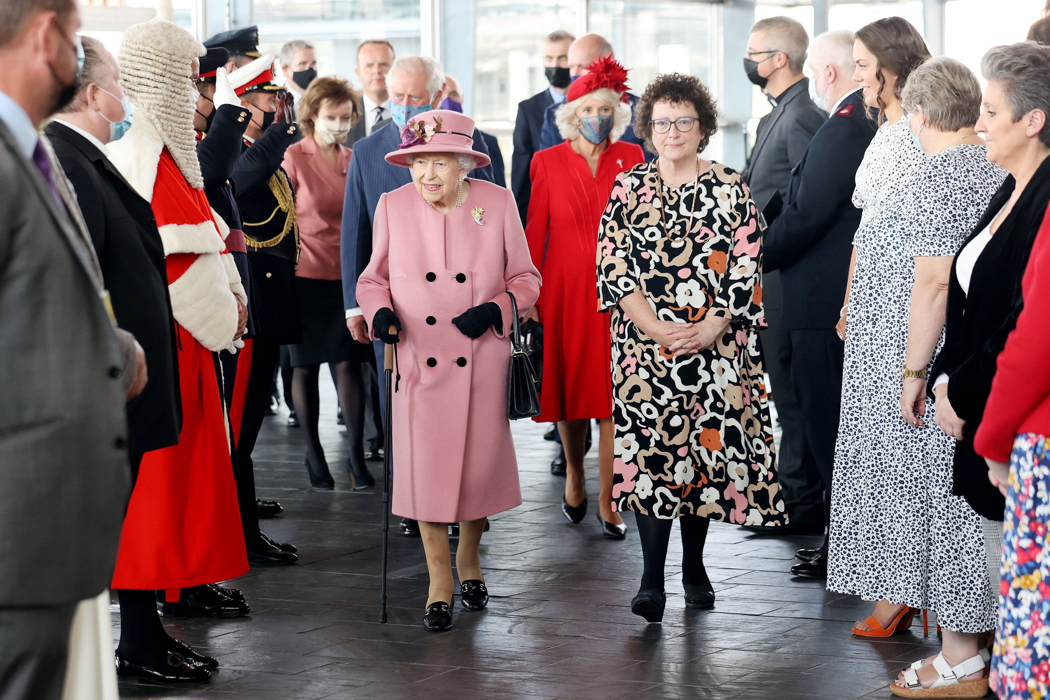 Her Majesty's cane: Yes, it's a sign of age, but she wields it well