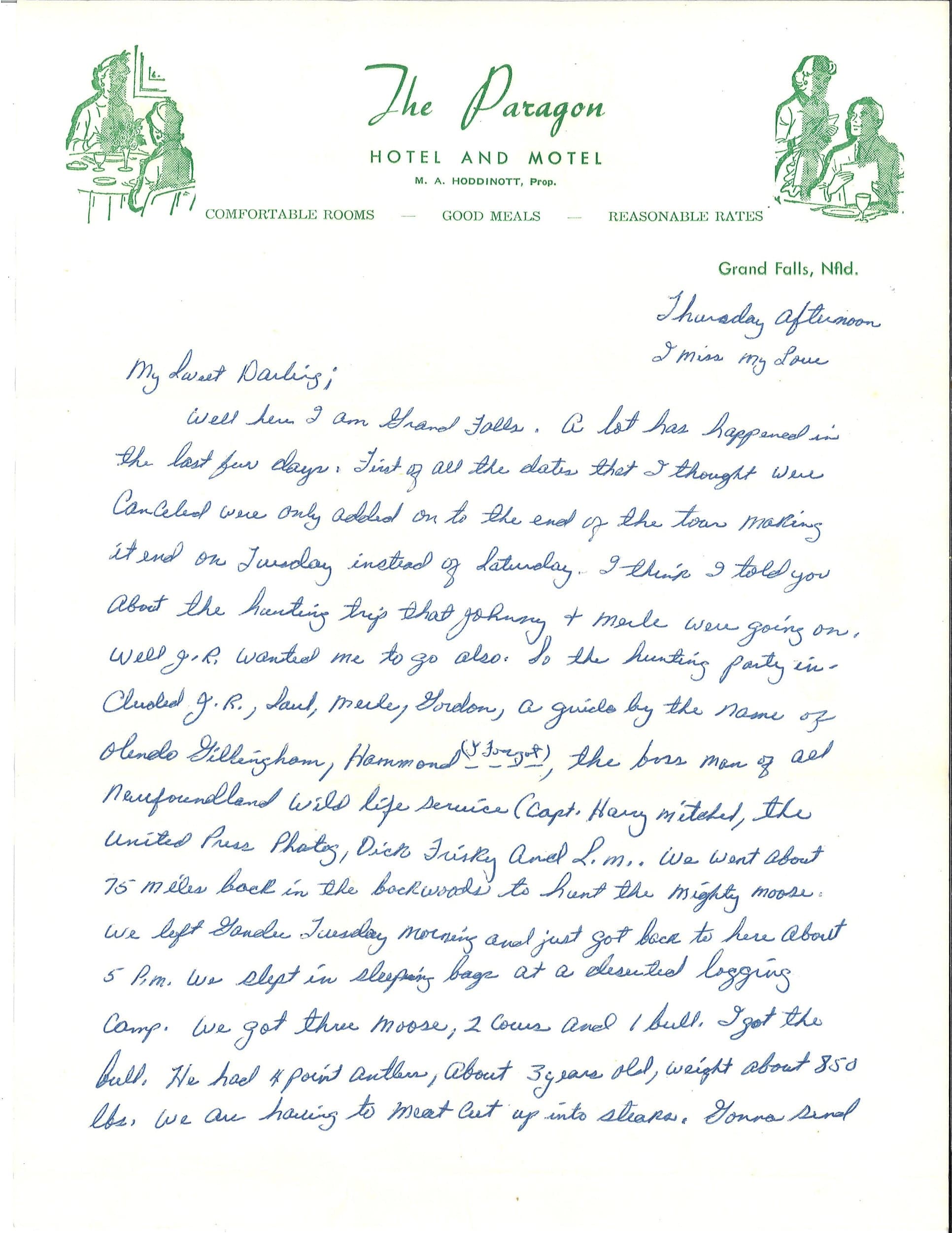 This letter tells the story of Johnny Cash's pivotal 1961 trip to Newfoundland