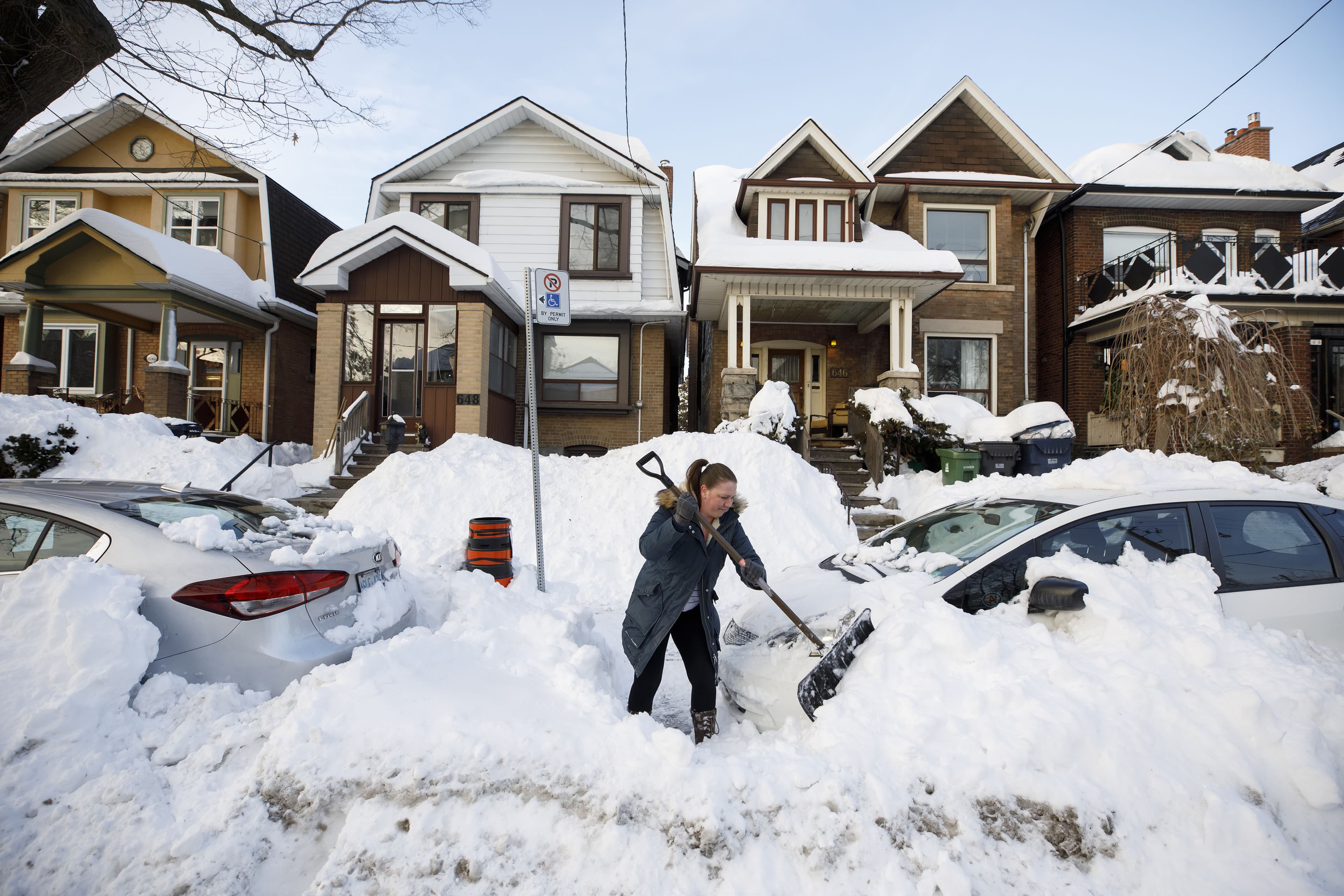 Fine, let's shovel. But where are we supposed to put the snow?