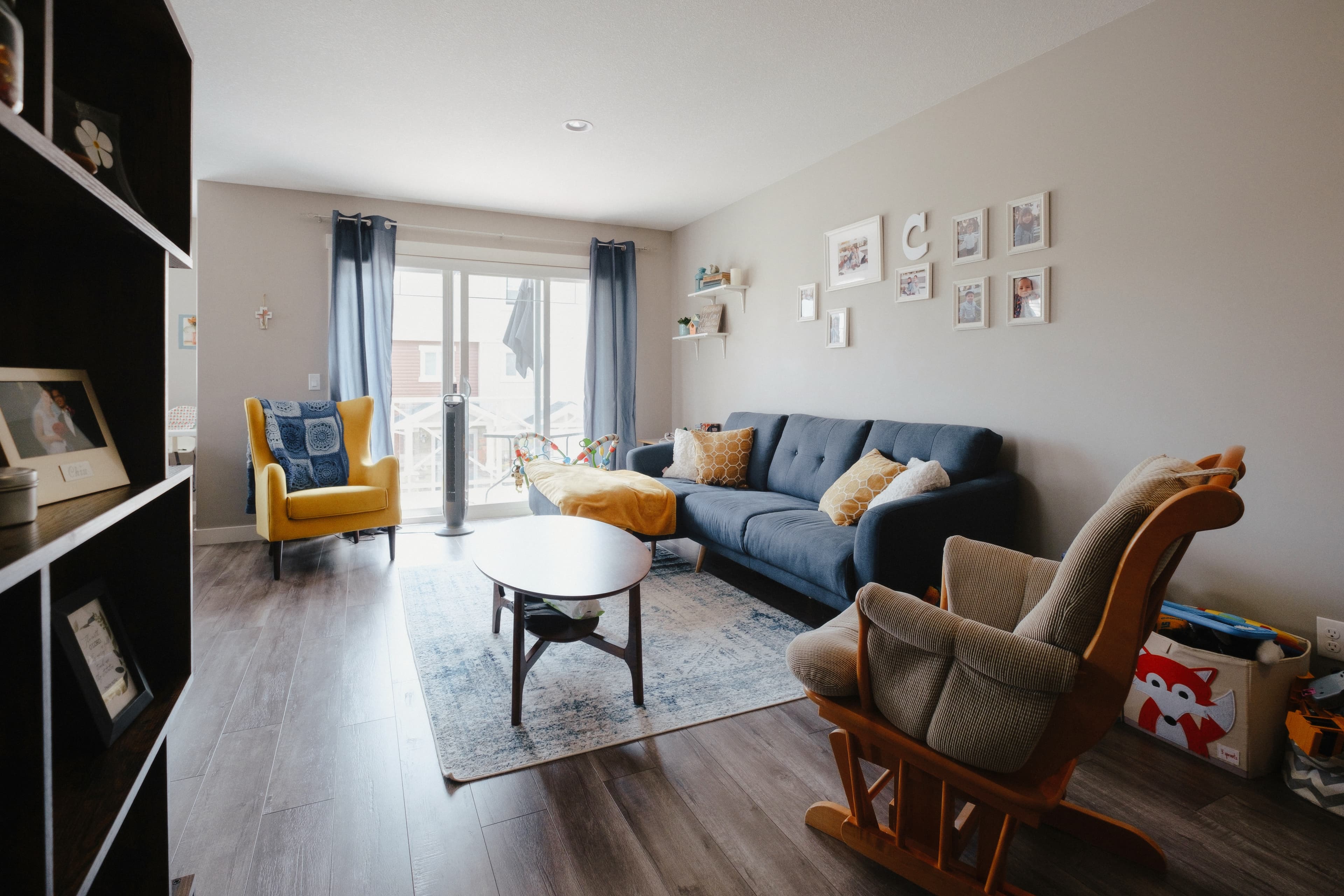 The three-storey townhouse features a ground-floor den with a kitchen, living room and powder room on the second floor. (Photo courtesy of Allison Seto)