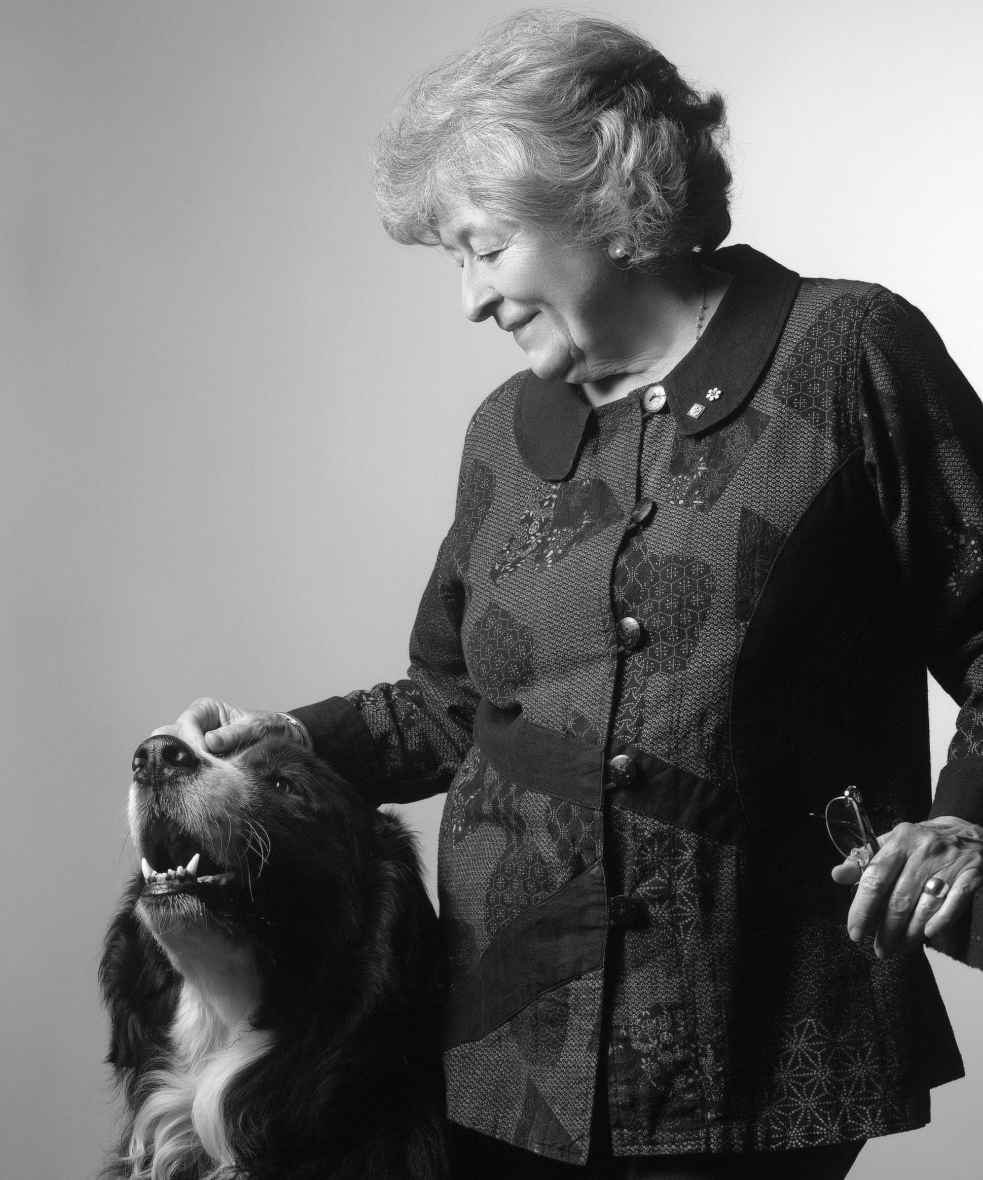 When she’s not taking on egregious human rights offences, Arbour likes to relax at her cottage with her dog, Snoro.