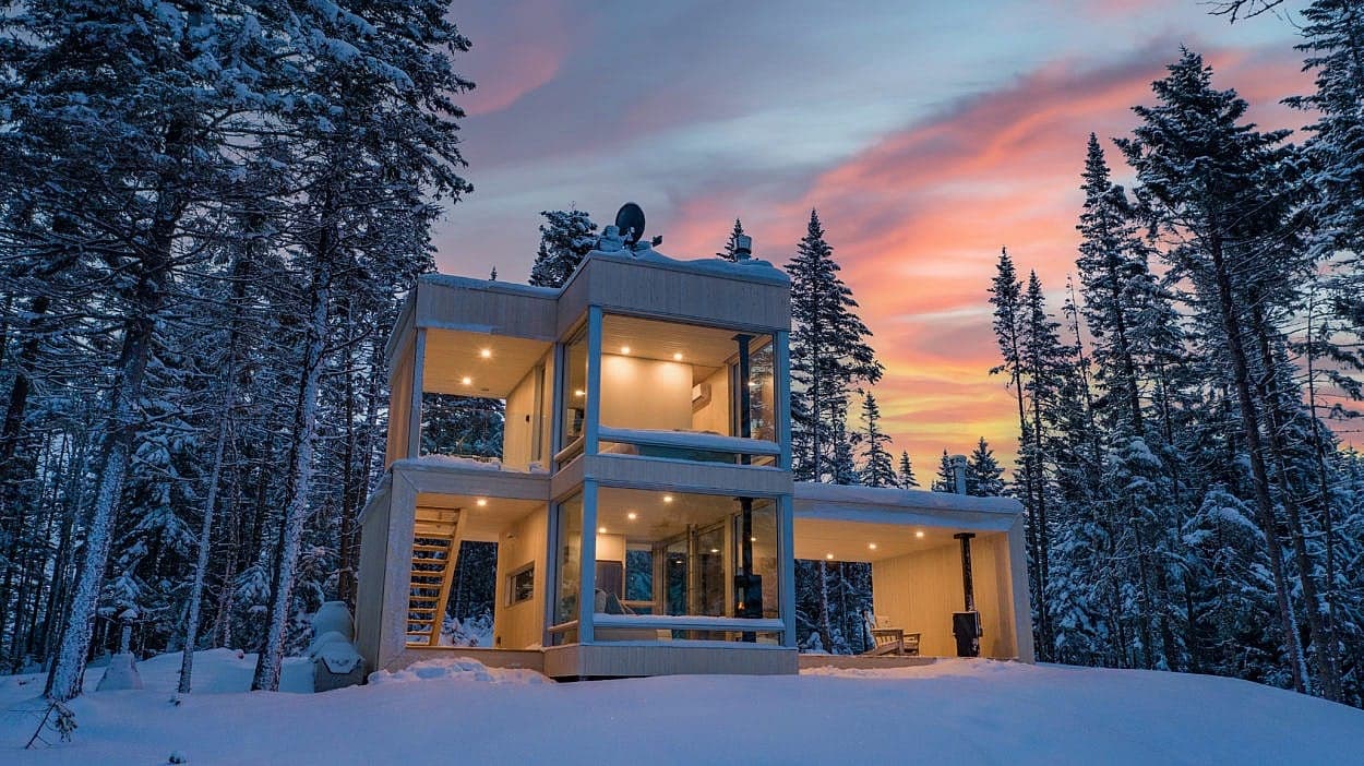 This former pro snowboarder built a dream chalet outside Quebec City
