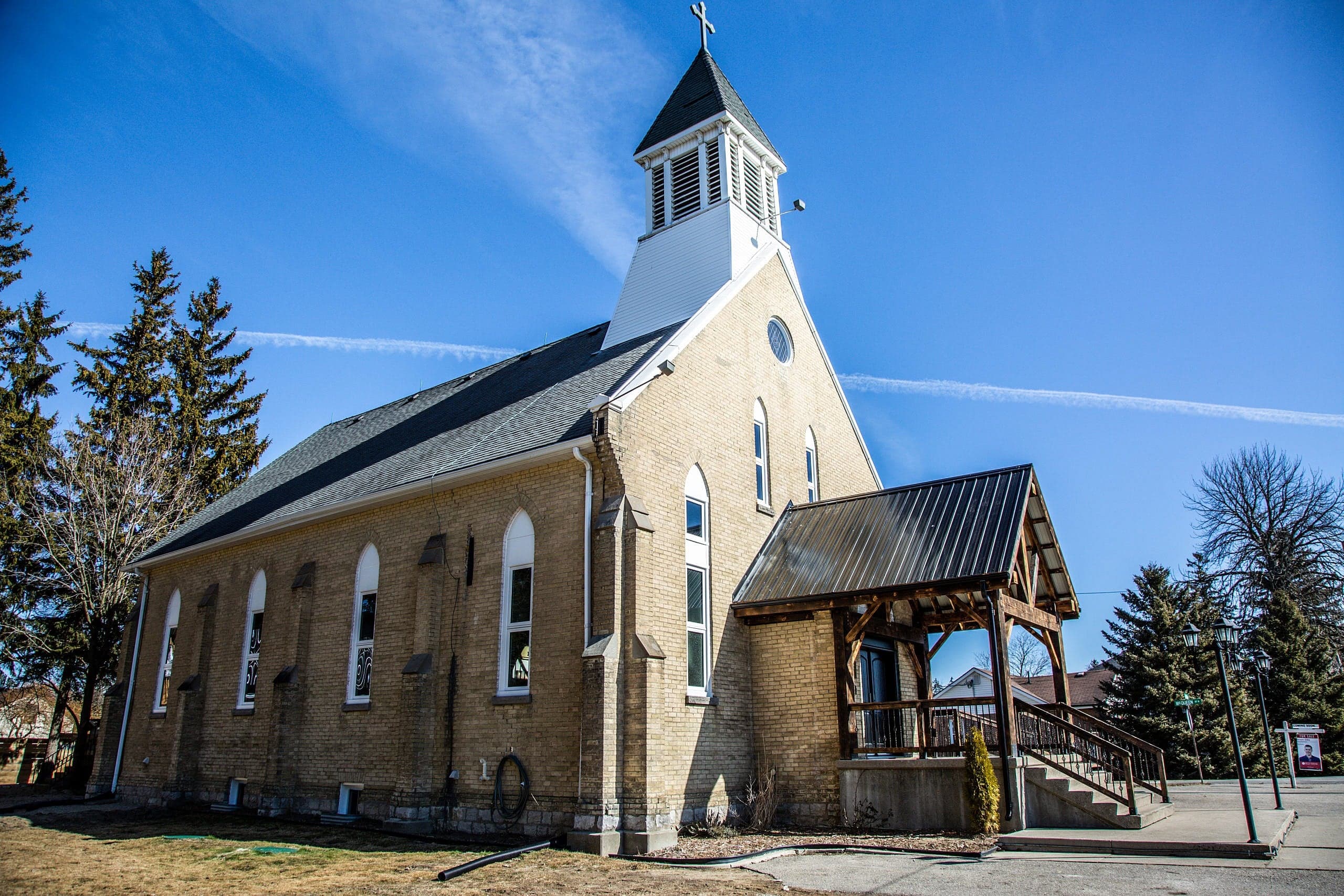 An Ontario couple converted this 130-year-old church into a charming family home