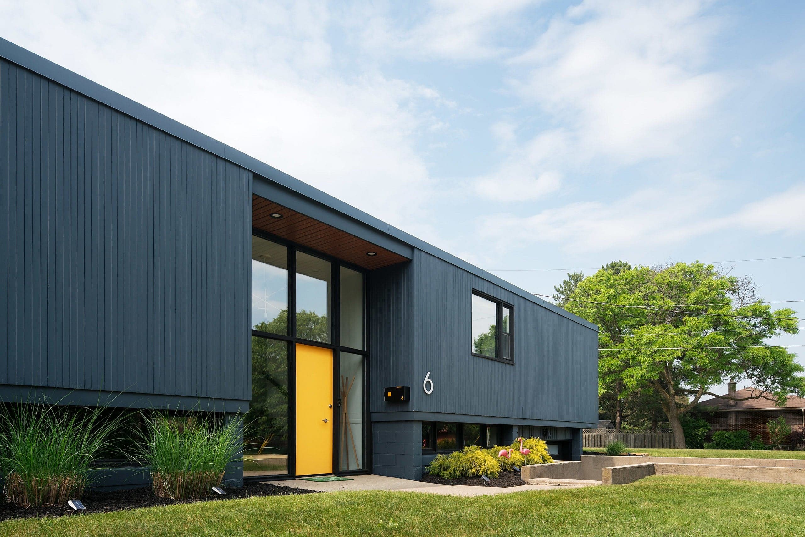 This mid-century Guelph home blends vintage kitsch with colourful decor