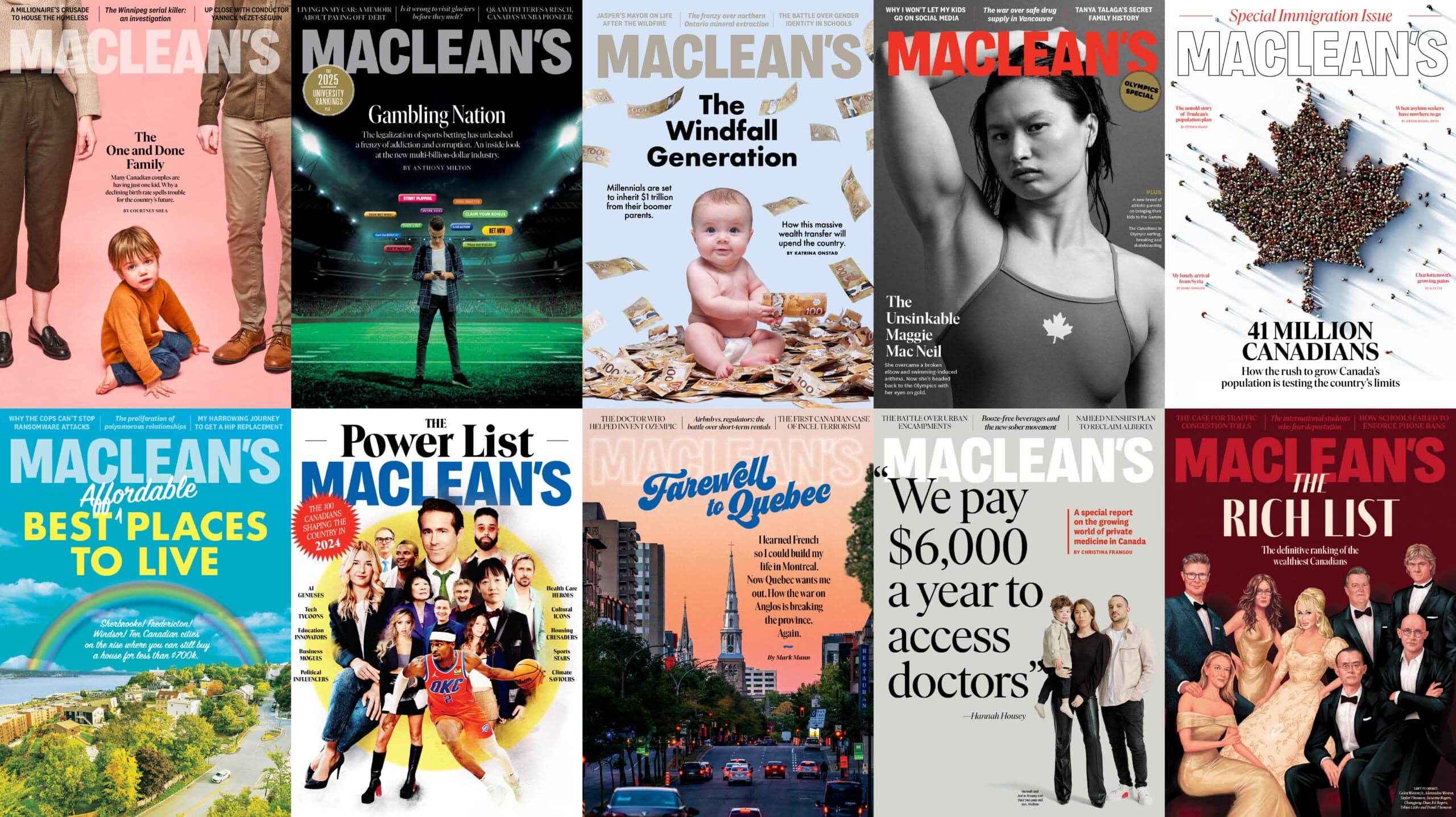 Maclean's 10 Best Stories of 2024