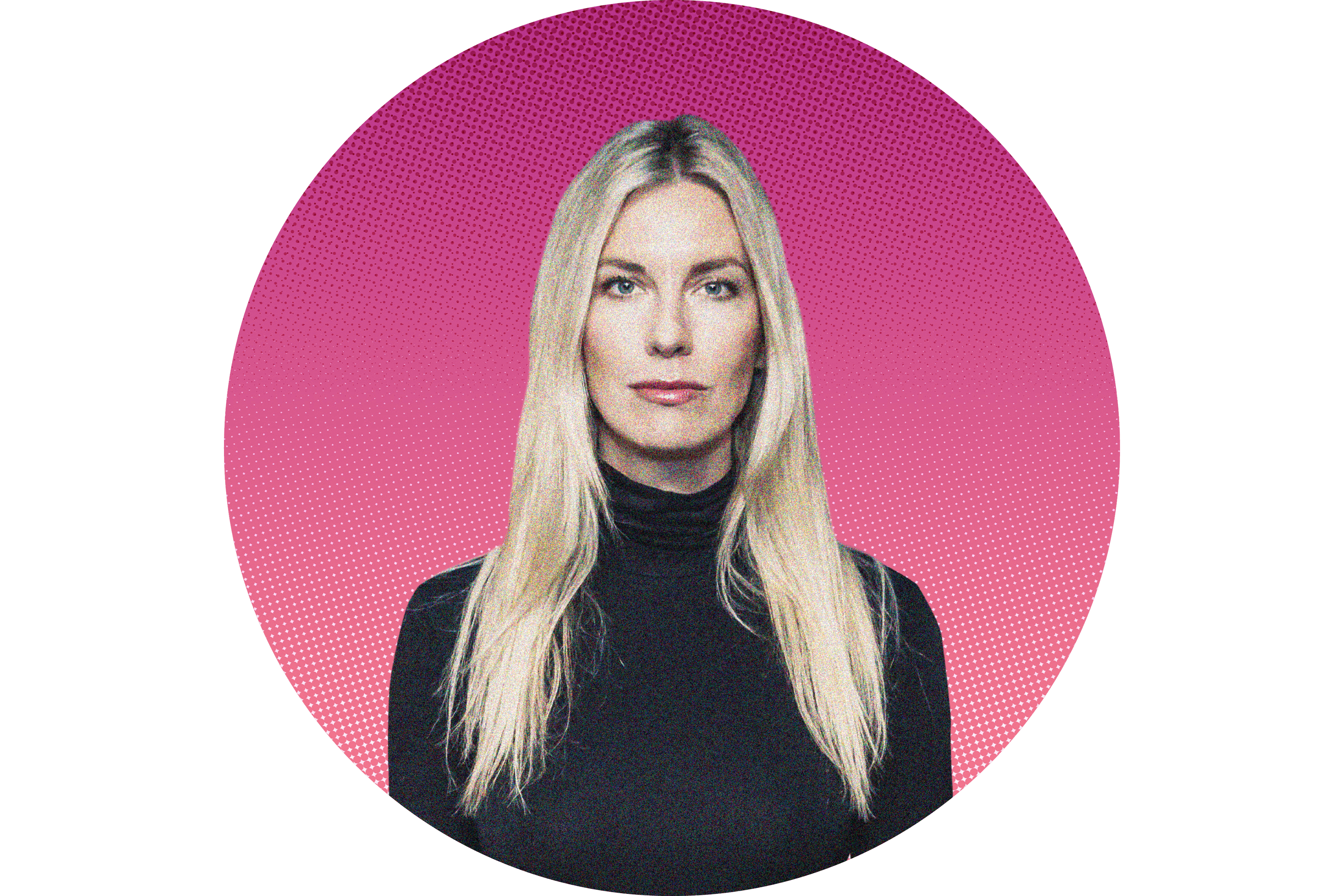 Magda Grace in a black turtleneck