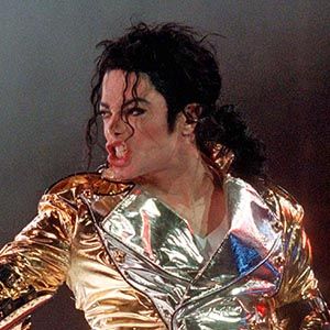 American pop megastar Michael Jackson performs during his concert in Prague, September 7. Jackson la..