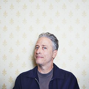 Portrait of Jon Stewart.  Photograph by Kourosh Keshiri.