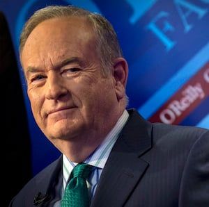 Fox News Channel host Bill O&#8217;Reilly poses on the set of his show &#8220;The O&#8217;Reilly Factor&#8221; in New York